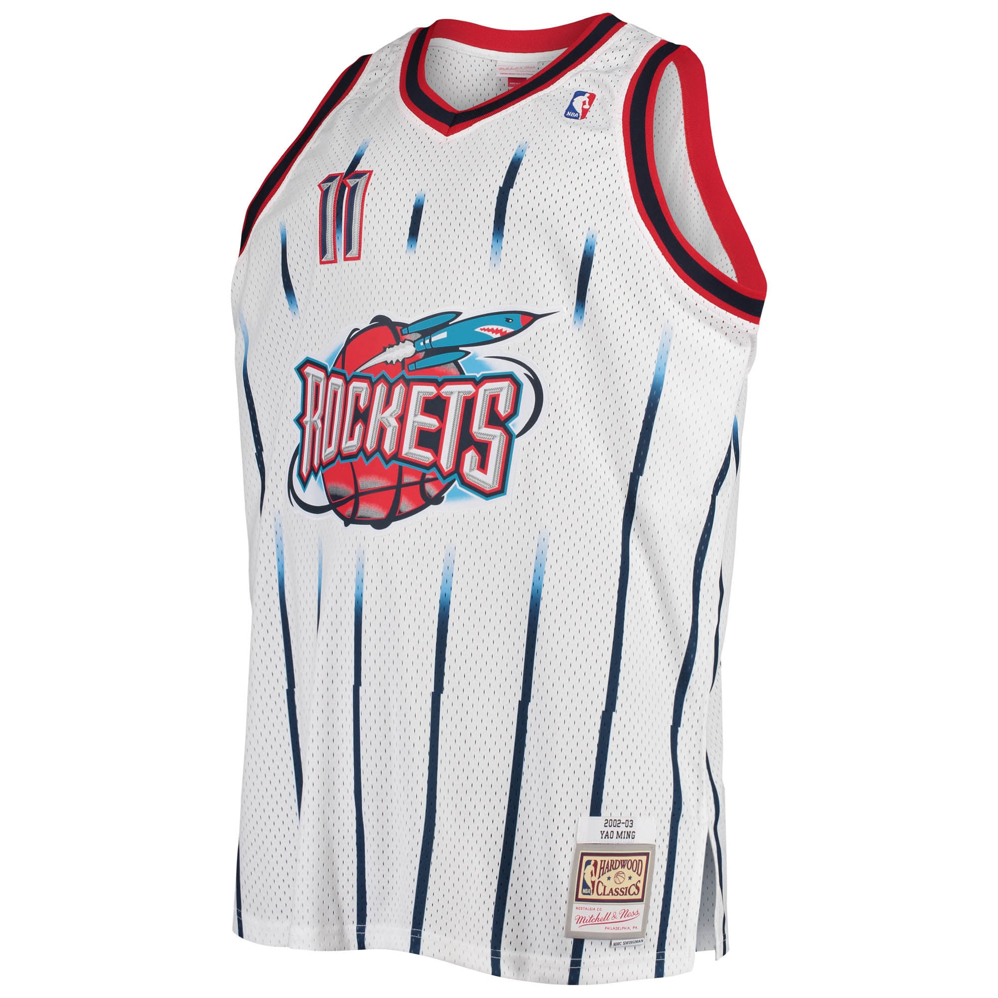 Yao Ming Houston Rockets Mitchell & Ness Big & Tall Hardwood Classics Swingman Jersey - White