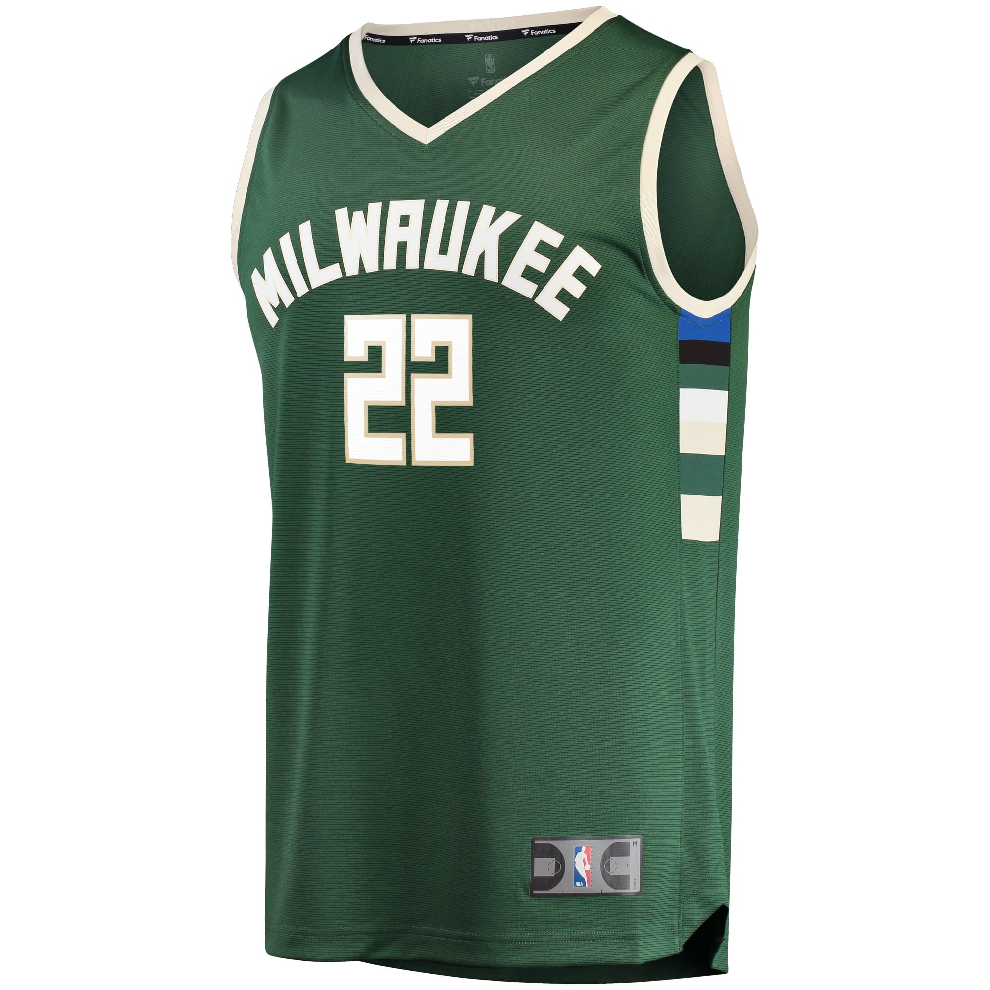 Men's Fanatics Branded Khris Middleton Green Milwaukee Bucks Fast Break Road Replica Player Jersey - Icon Edition