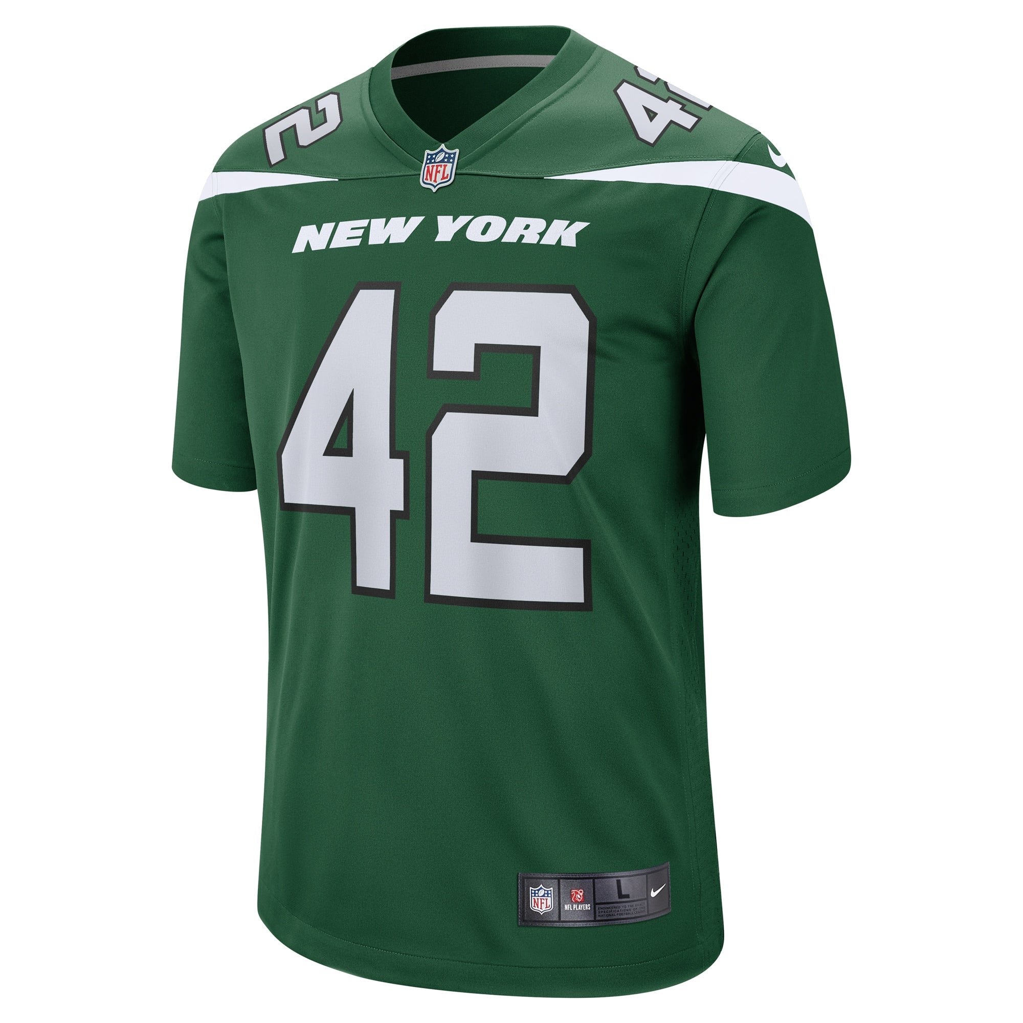 Men's Nike Thomas Hennessy Gotham Green New York Jets Game Jersey