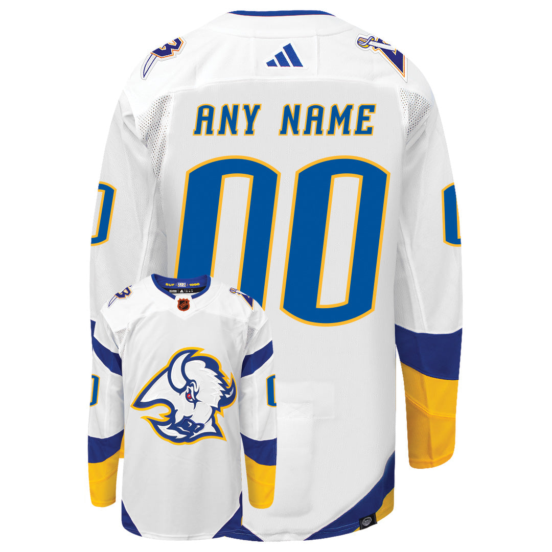 Customizable Buffalo Sabres Adidas 2022 Primegreen Reverse Retro Authentic NHL Hockey Jersey