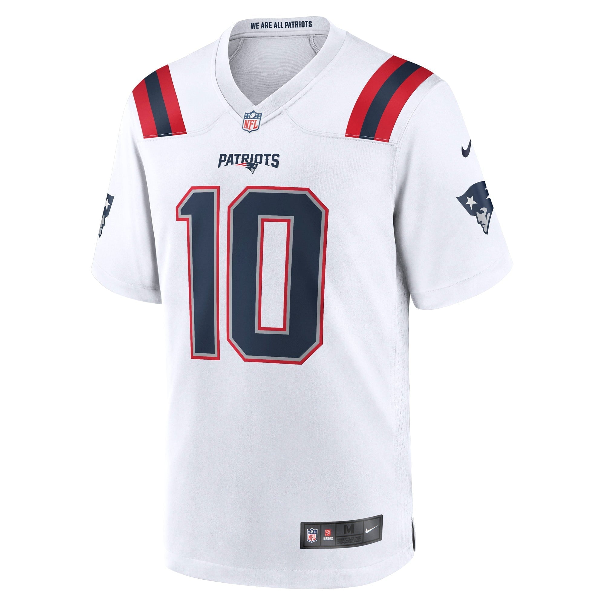 Men's Nike Mac Jones White New England Patriots Player Game Jersey