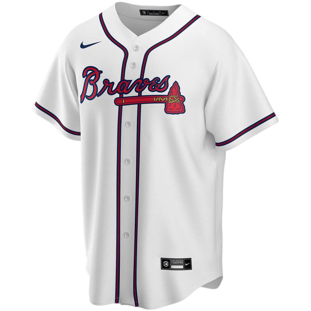 Youth Atlanta Braves Chipper Jones Replica Home Jersey - White