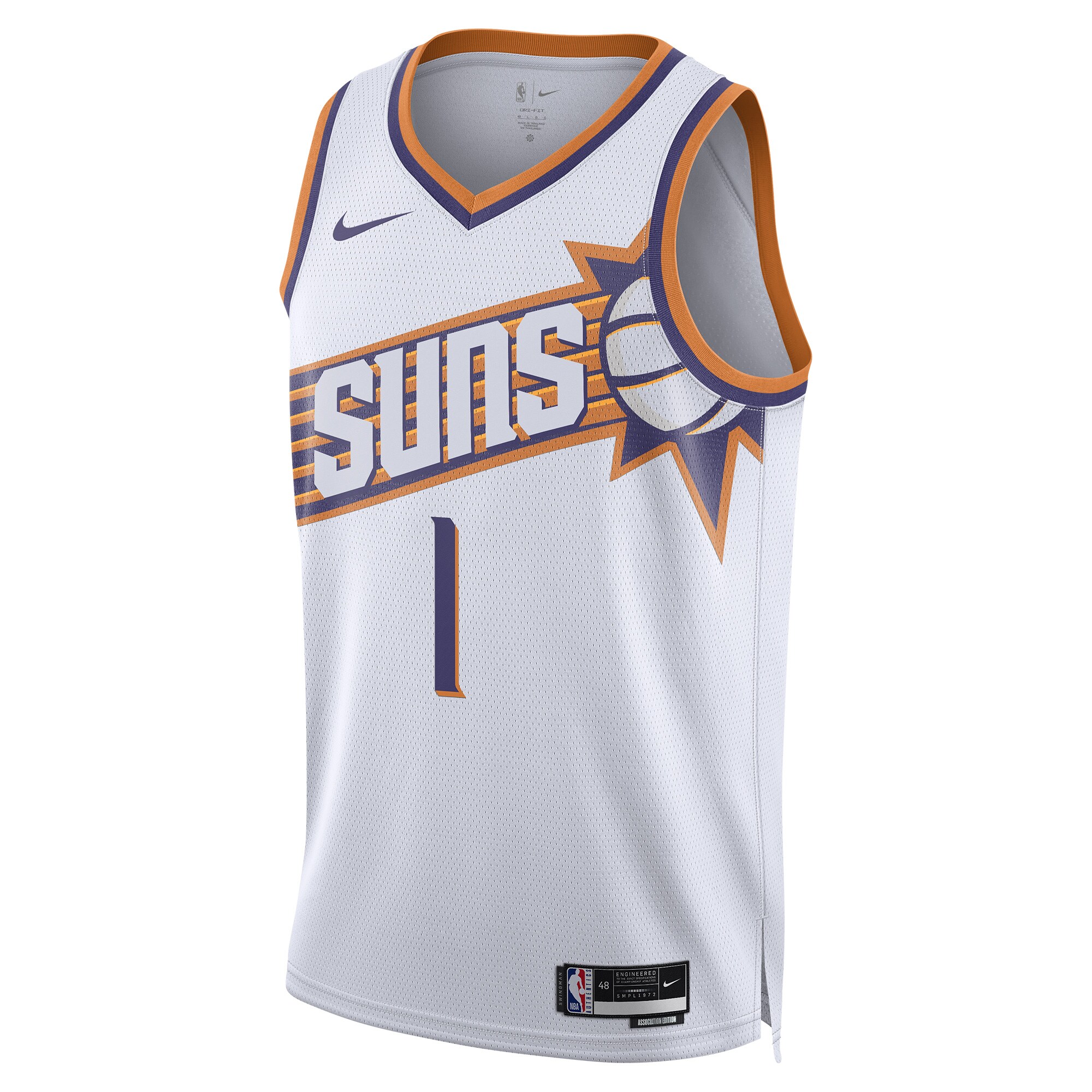 Devin Booker Phoenix Suns Nike Unisex Swingman Performance Jersey - Association Edition - White