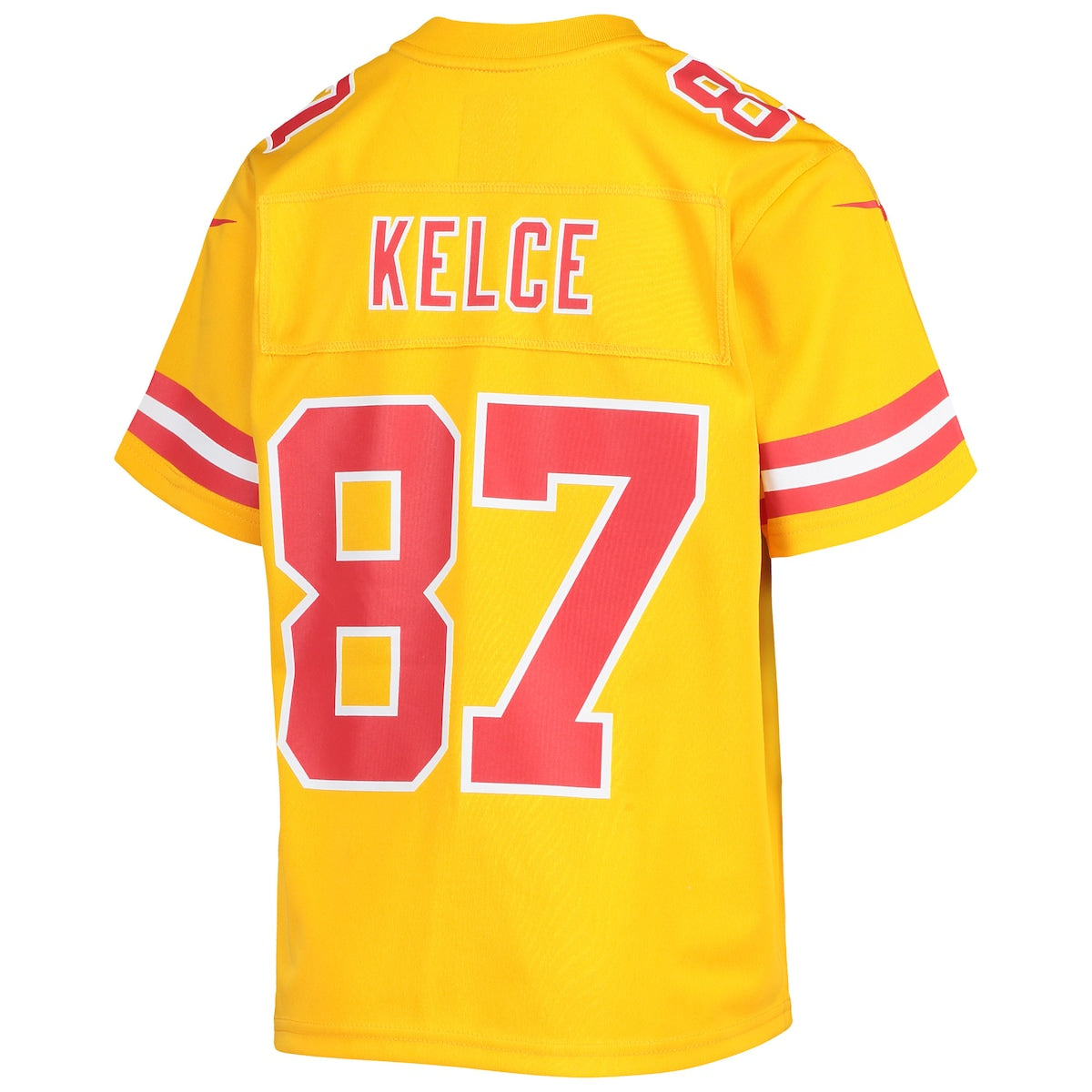 Boys' Grade School Travis Kelce Nike Chiefs Inverted Team Game Jersey - Gold