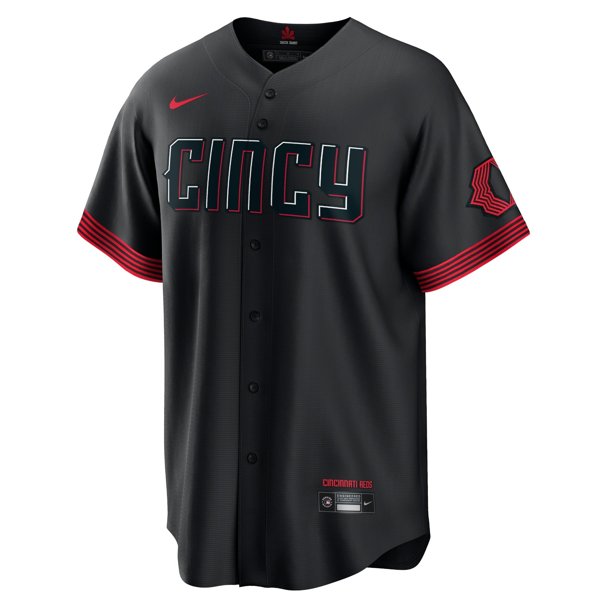 Men's Nike Ken Griffey Jr. Black Cincinnati Reds 2023 City Connect Replica Player Jersey