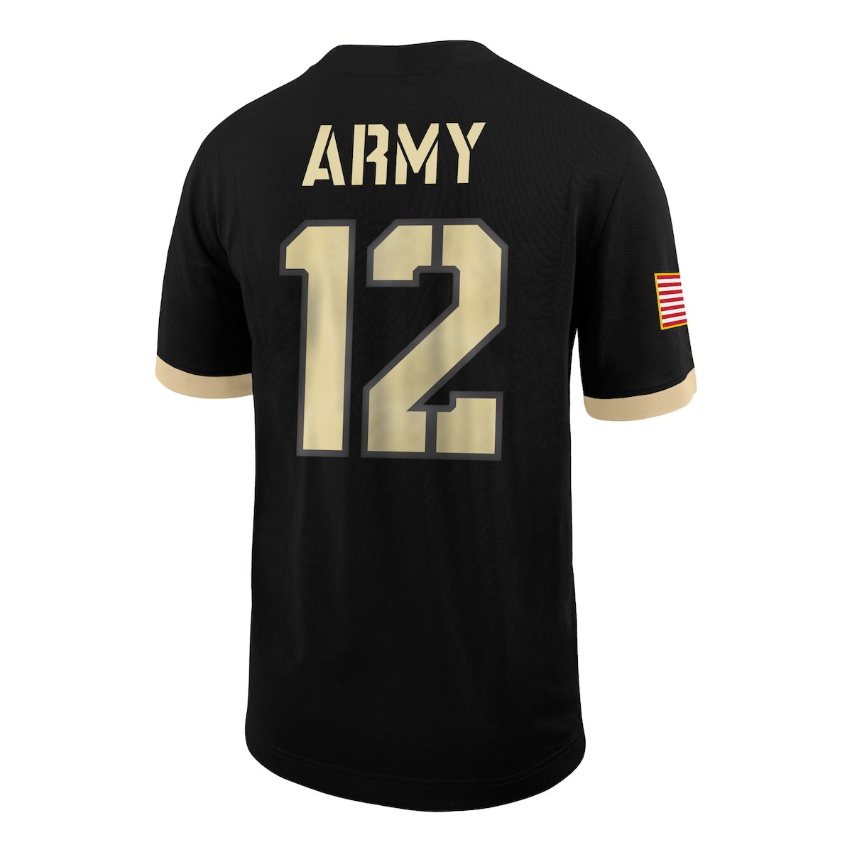 Men's  Nike Army #12 Untouchable Football Jersey - Black