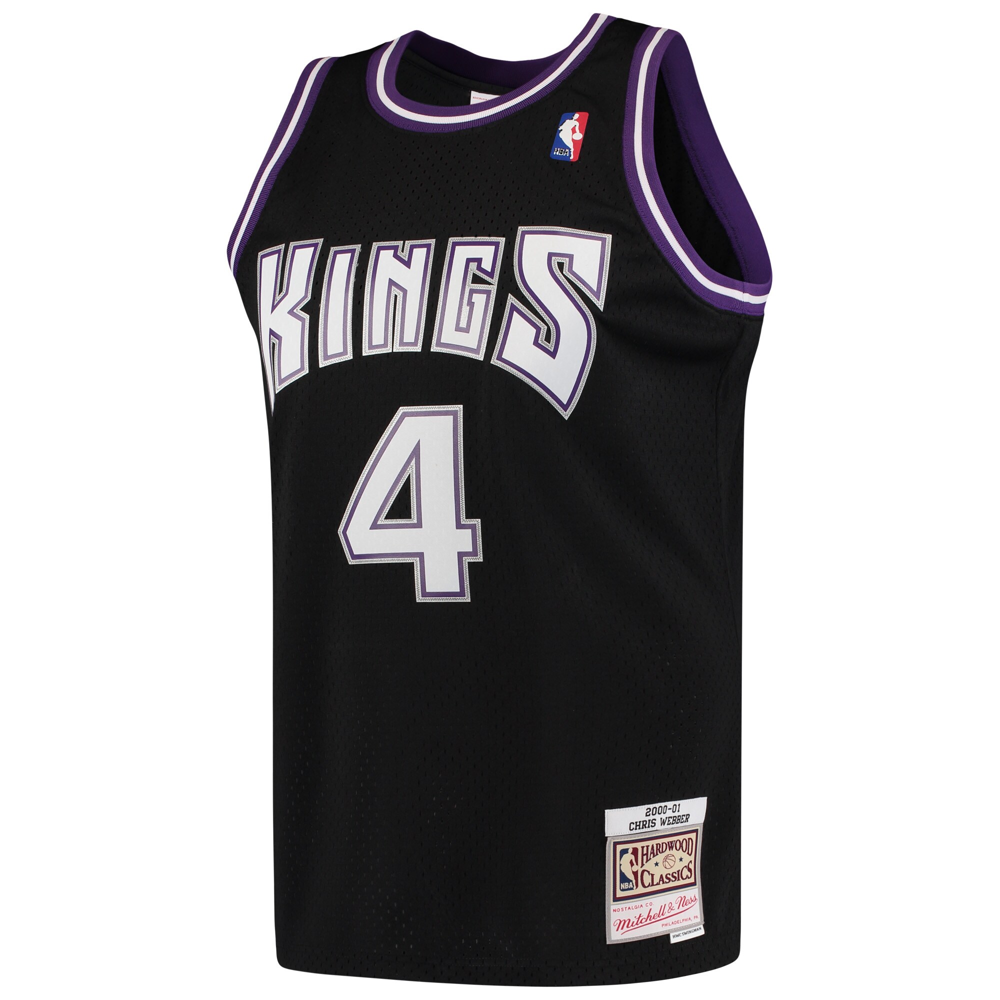 Chris Webber Sacramento Kings Mitchell & Ness Hardwood Classics Swingman Jersey - Black
