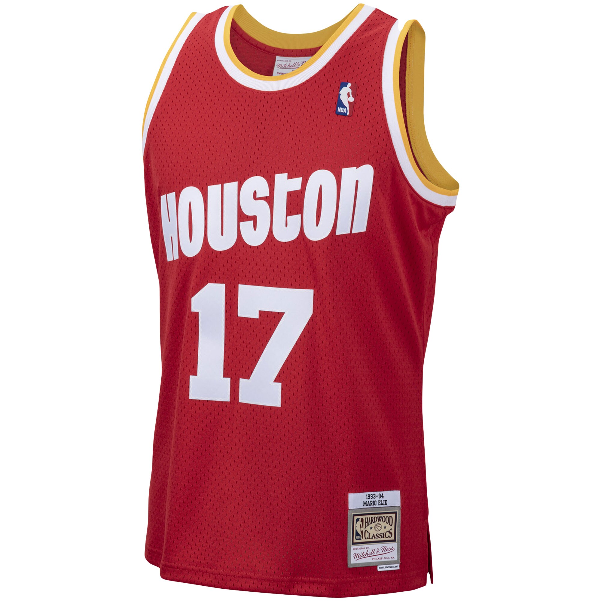 Mario Elie Houston Rockets Mitchell & Ness Hardwood Classics Swingman Jersey - Red