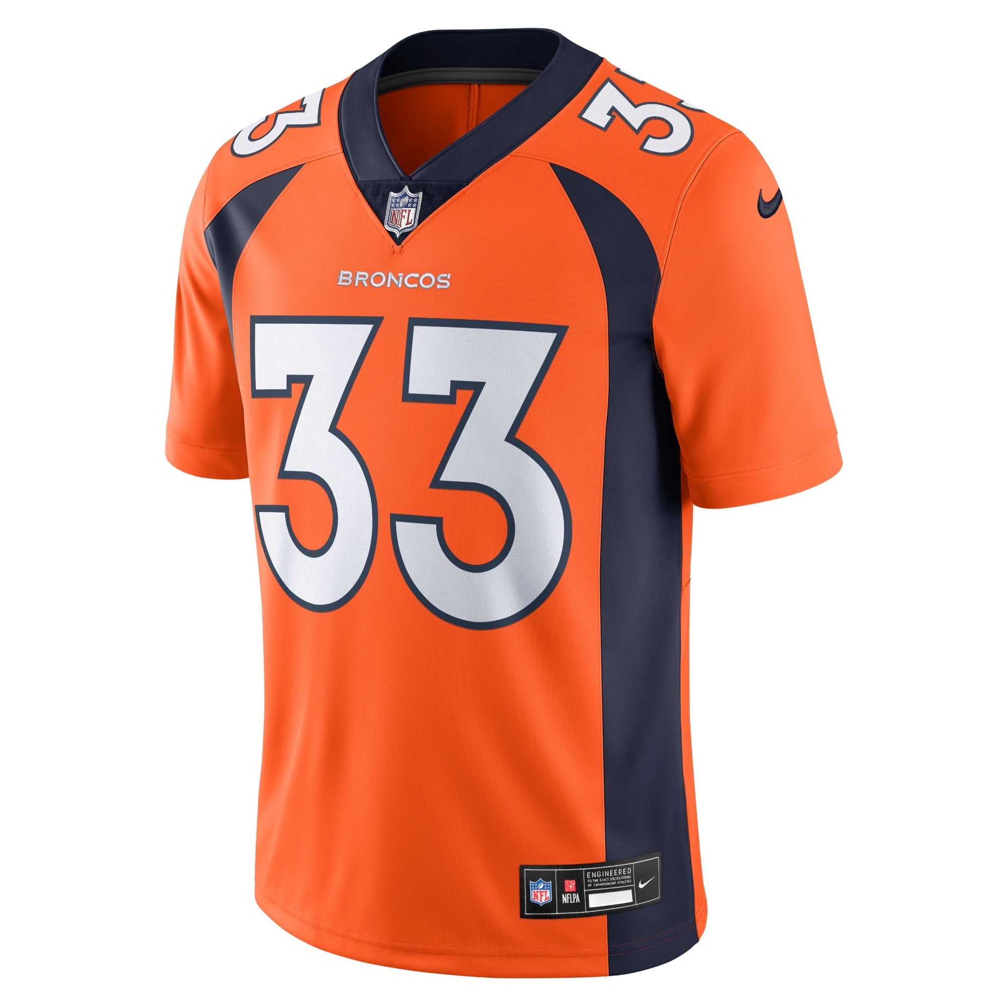 Men's Nike Javonte Williams Orange Denver Broncos  Vapor Untouchable Limited Jersey
