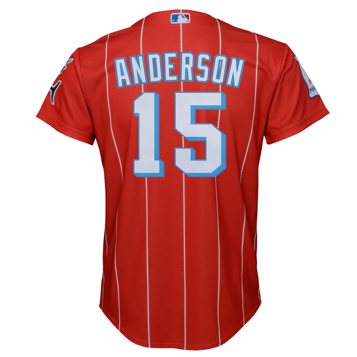 Boys' Grade School Brian Anderson Nike Marlins City Connect Replica Jersey - Red