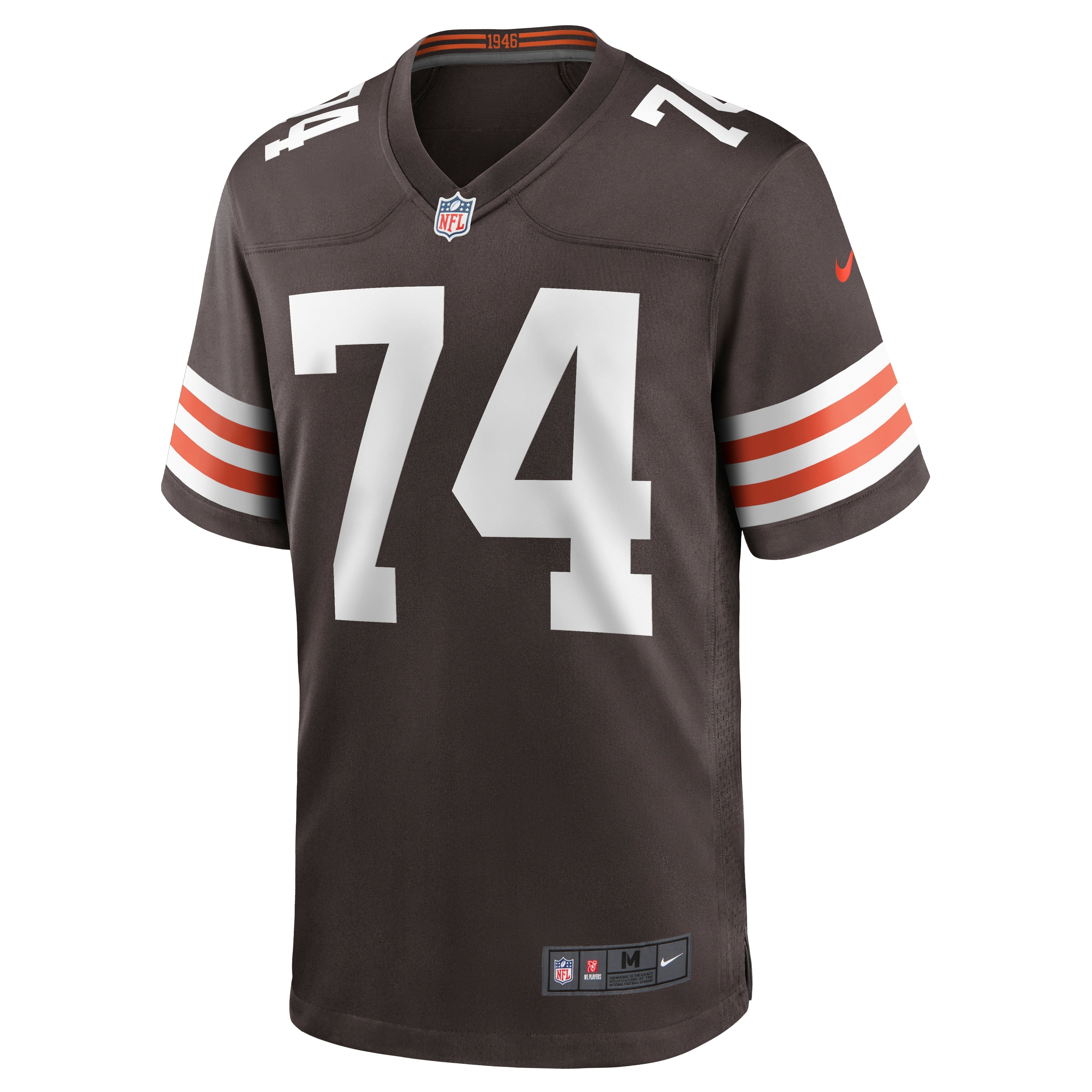 Men's Nike Chris Hubbard Brown Cleveland Browns Game Jersey