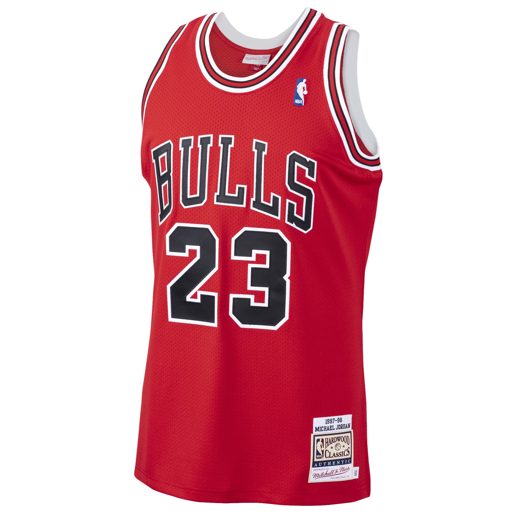 Michael Jordans Chicago Bulls Mitchell & Ness 1997-98 Hardwood Classics Authentic Player Jersey - Red