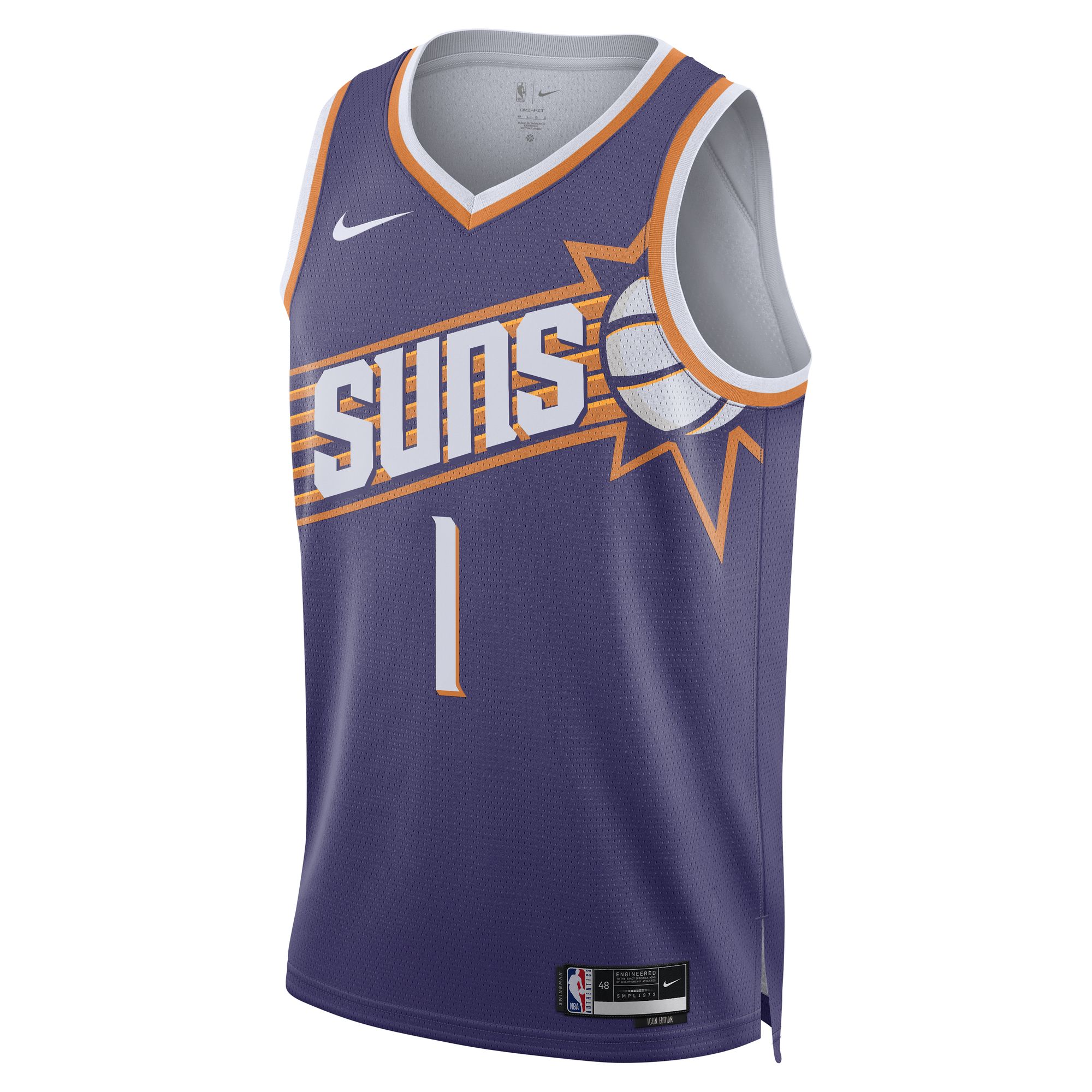 Devin Booker Phoenix Suns Nike Unisex Swingman Performance Jersey - Association Edition - Purple