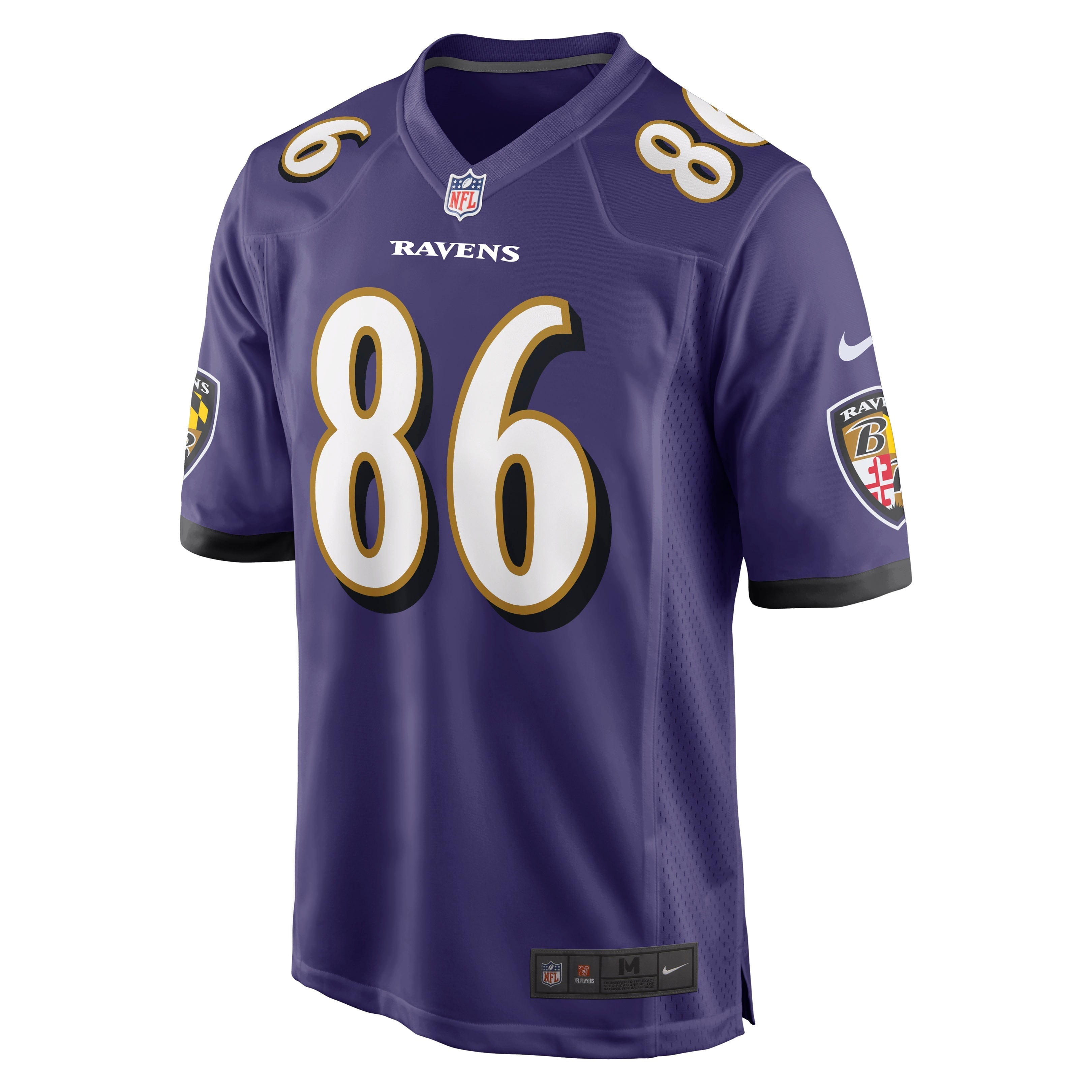 Men's Nike Nick Boyle Purple Baltimore Ravens Game Player Jersey