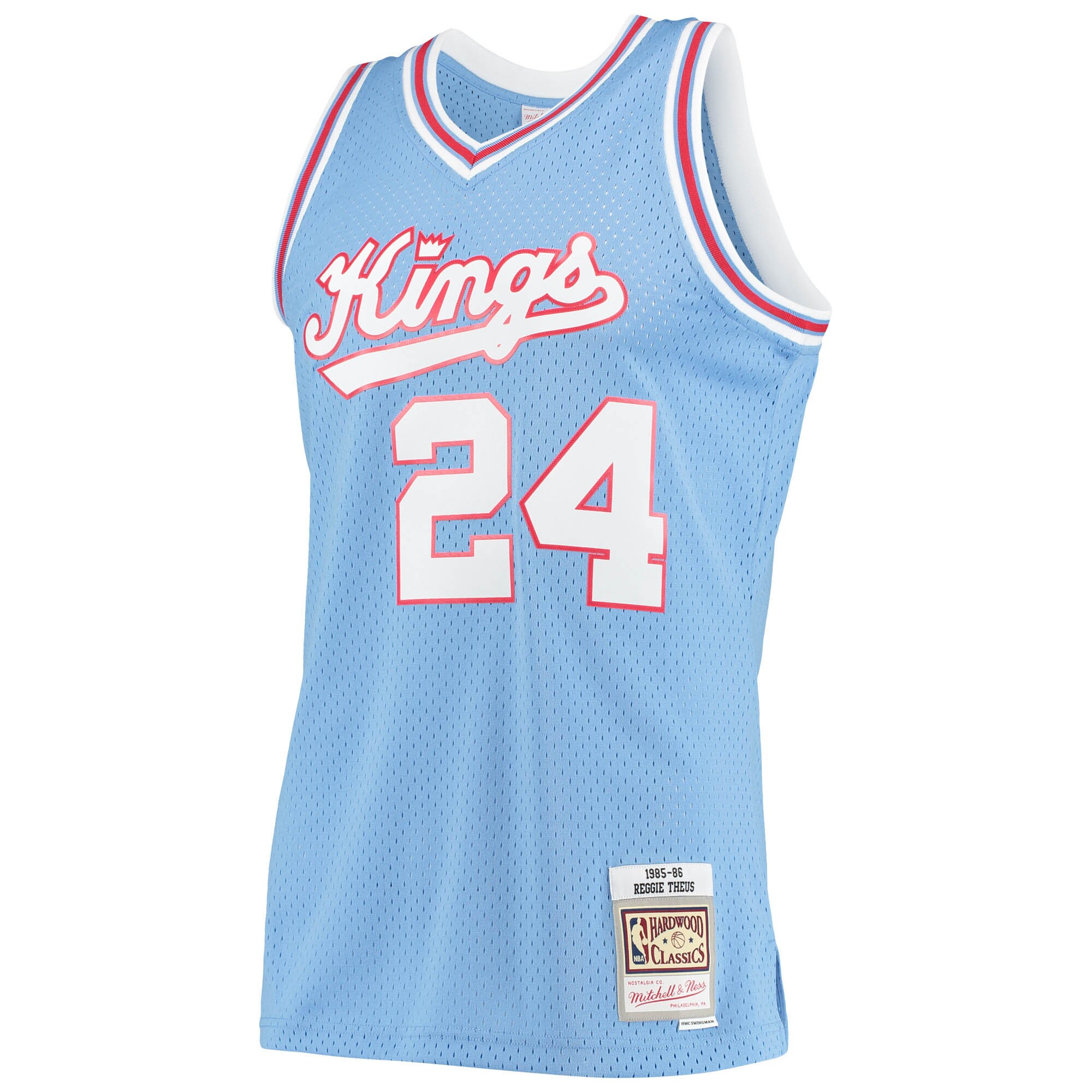 Reggie Theus Sacramento Kings Mitchell & Ness Hardwood Classics Swingman Jersey - Light Blue