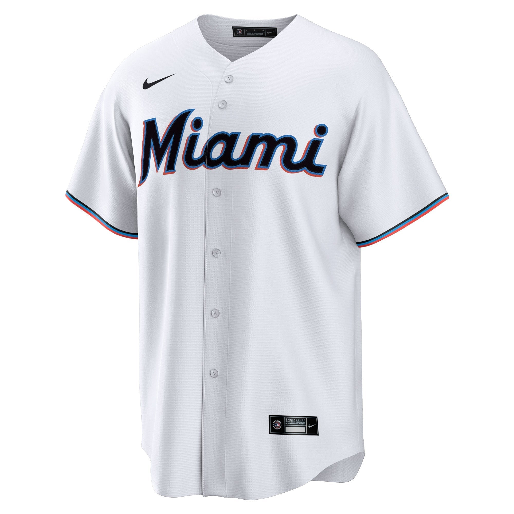 Men's Nike Jazz Chisholm Jr. White Miami Marlins Home Replica Player Jersey
