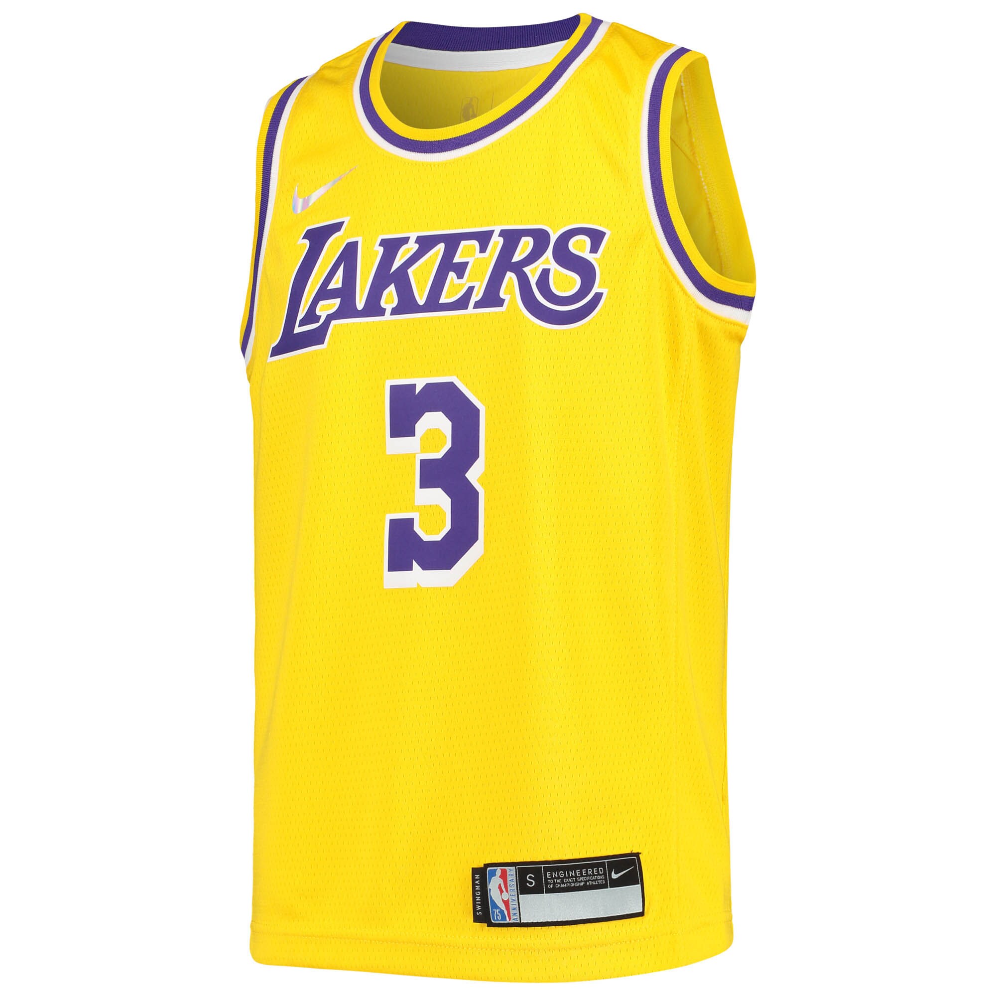 Anthony Davis Los Angeles Lakers Nike Youth 2021/22 Diamond Swingman Jersey - Icon Edition - Gold