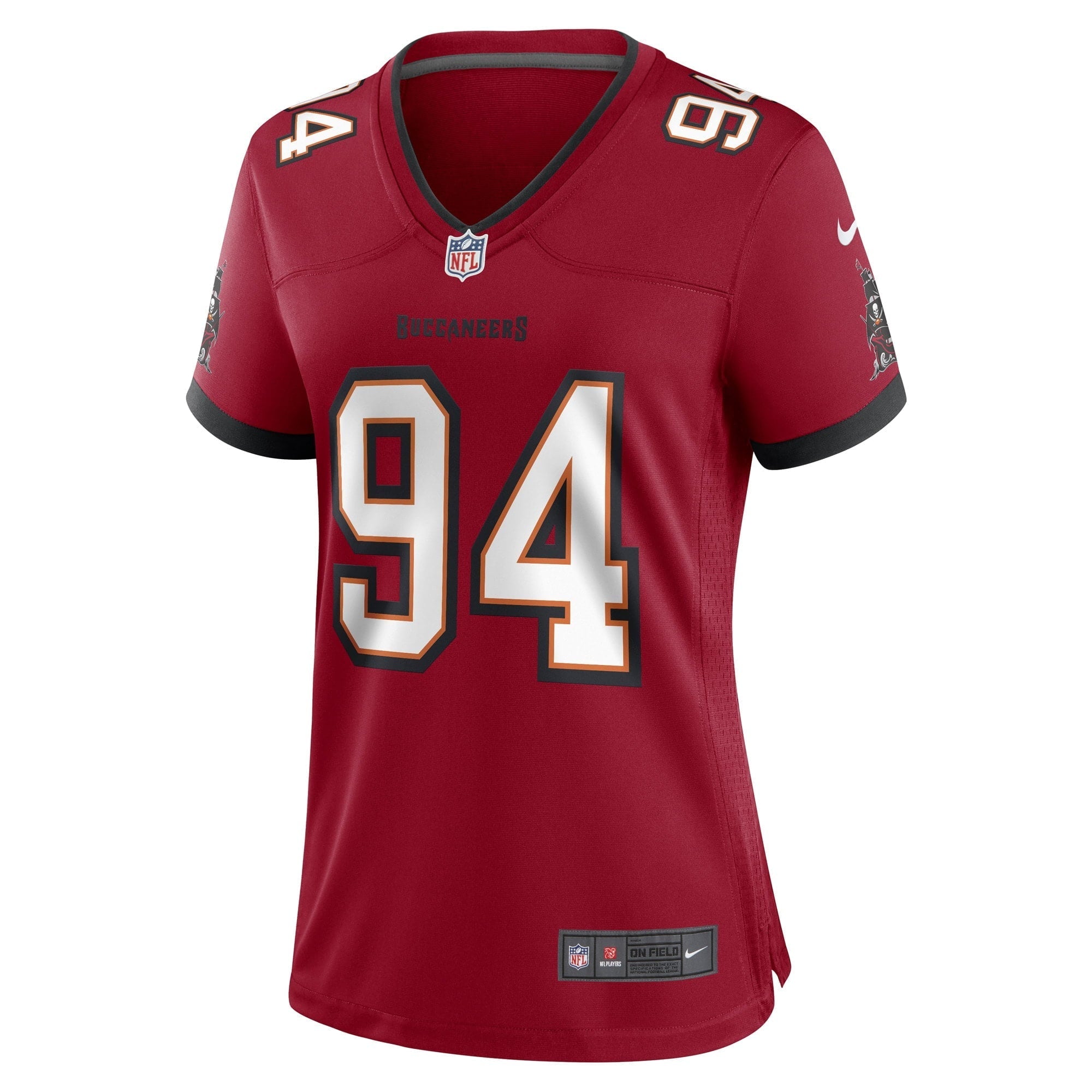Women's Nike Carl Nassib Red Tampa Bay Buccaneers Game Player Jersey