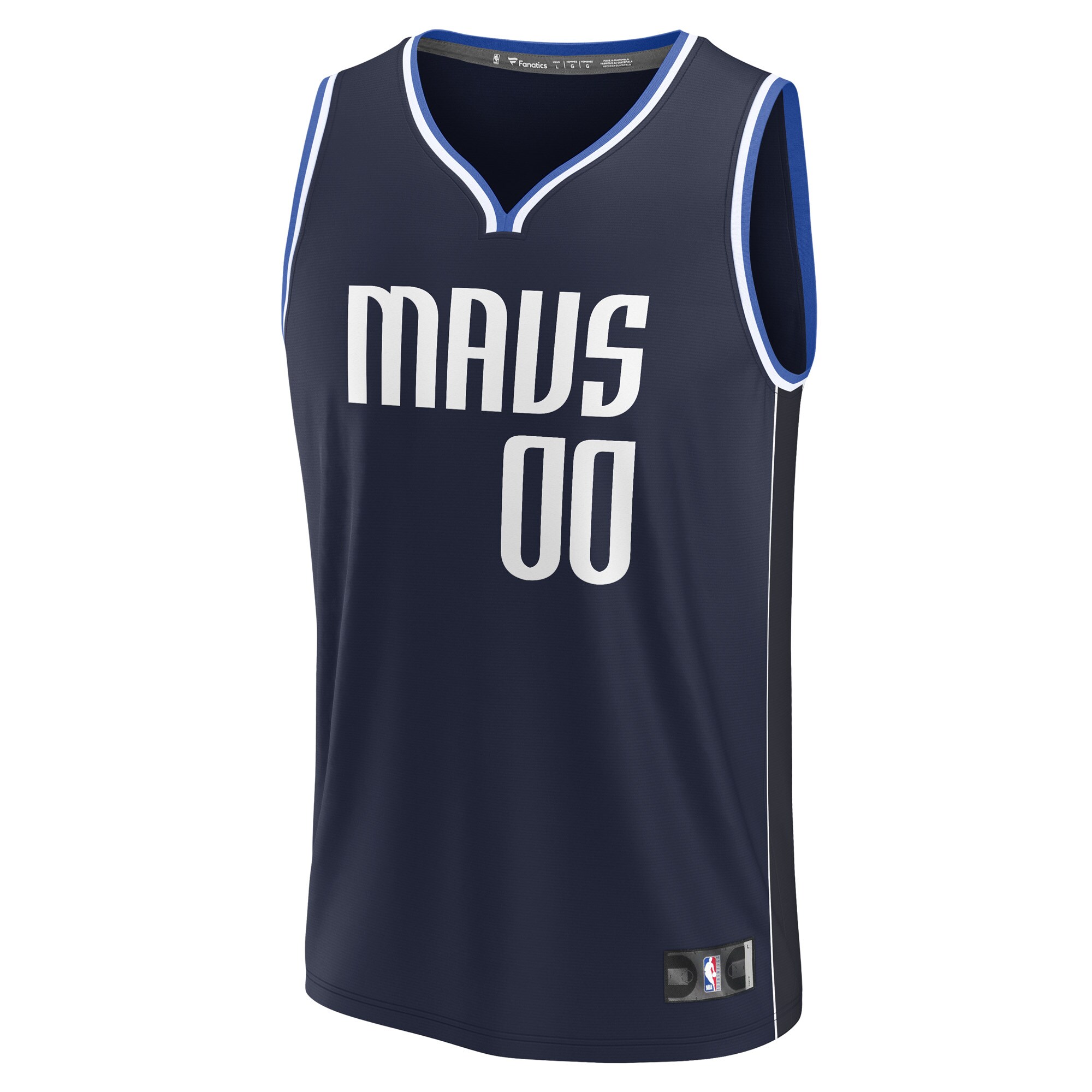 Dallas Mavericks Fanatics Branded 2022/23 Fast Break Custom Replica Jersey - Navy - Statement Edition