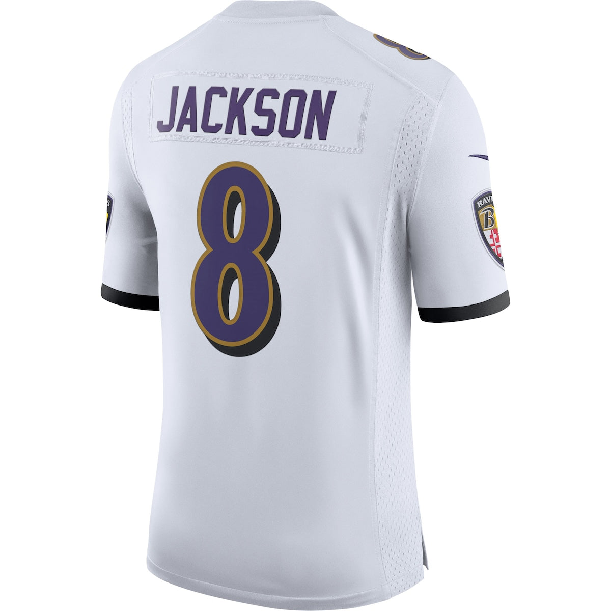 Men's  Nike Ravens Lamar Jackson Vapor Limited Jersey - White
