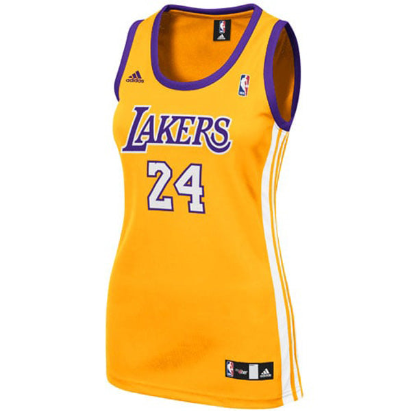 Women's Los Angeles Lakers Kobe Bryant Road Jersey - Gold
