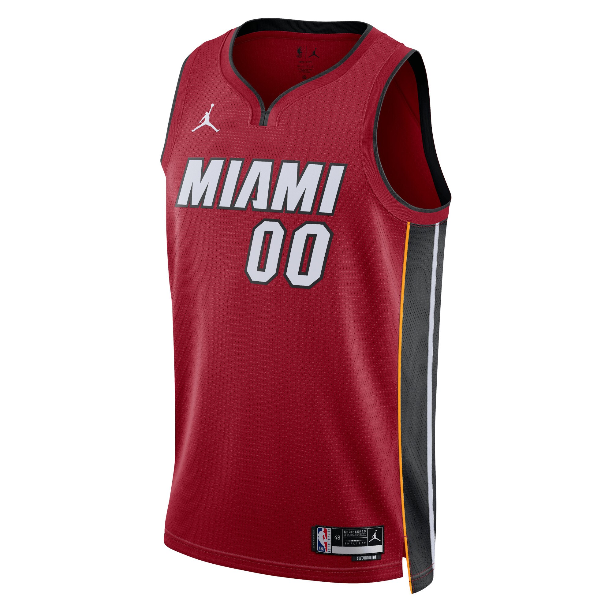 Miami Heat Jordans Brand Unisex 2022/23 Swingman Custom Jersey - Statement Edition - Red