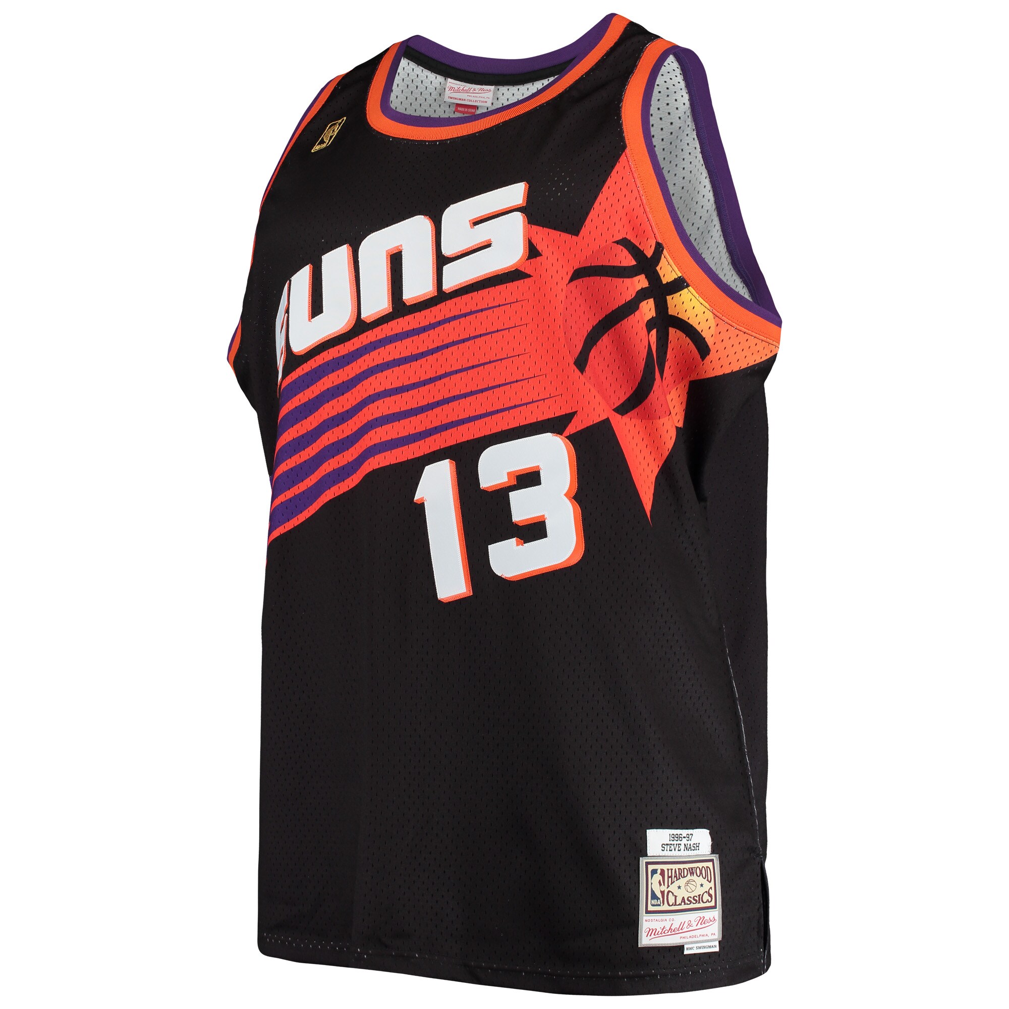 Steve Nash Phoenix Suns Mitchell & Ness Big & Tall Hardwood Classics Jersey - Black