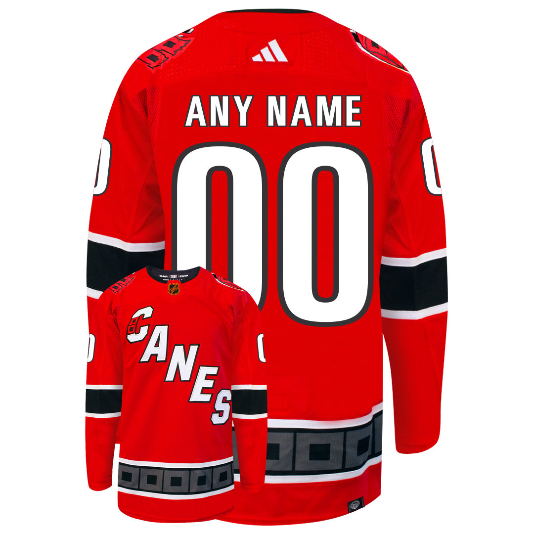 Customizable Carolina Hurricanes Adidas 2022 Primegreen Reverse Retro Authentic NHL Hockey Jersey