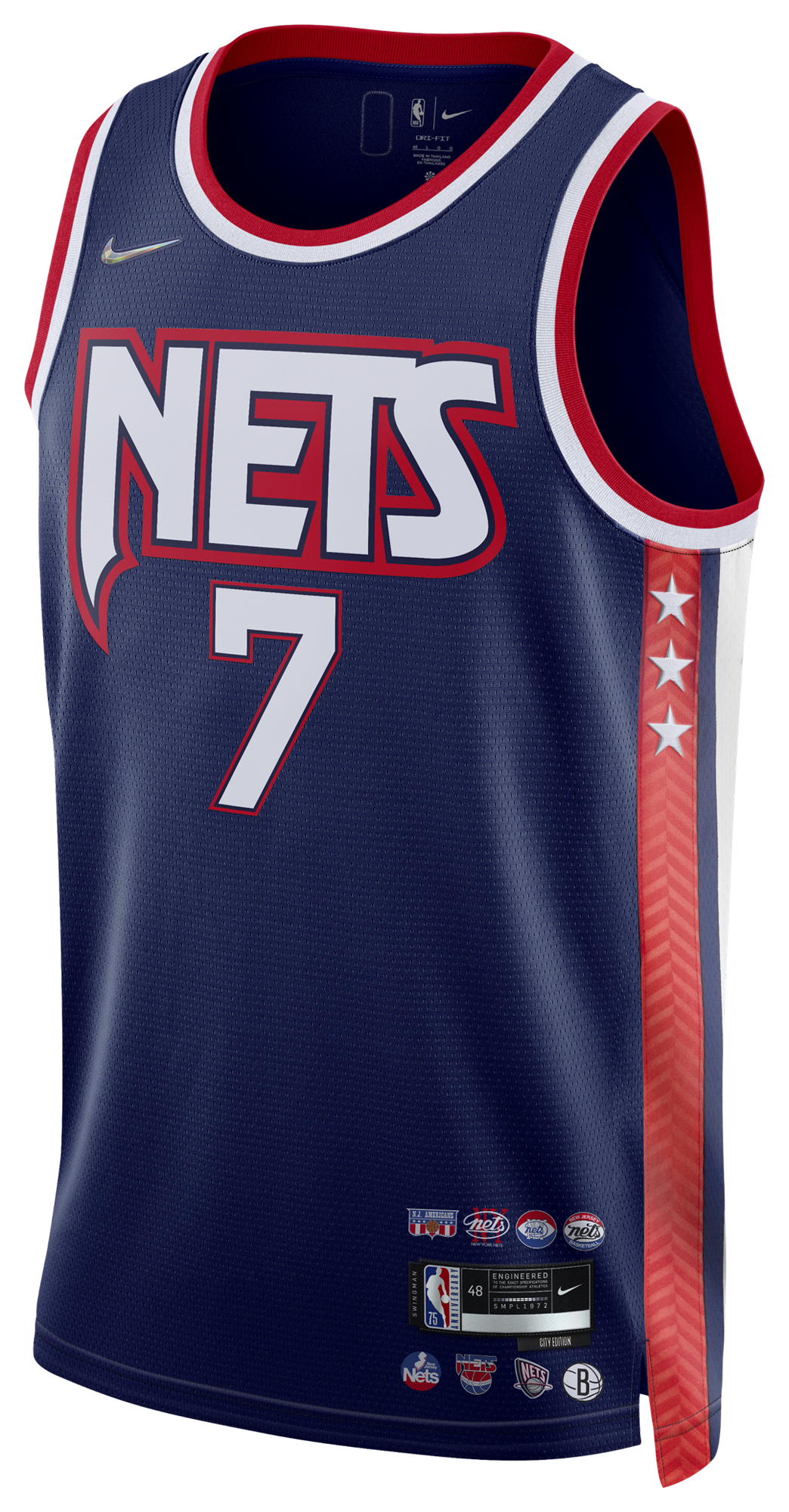 Men's  Nike Nets Moment Swingman Jersey - Navy