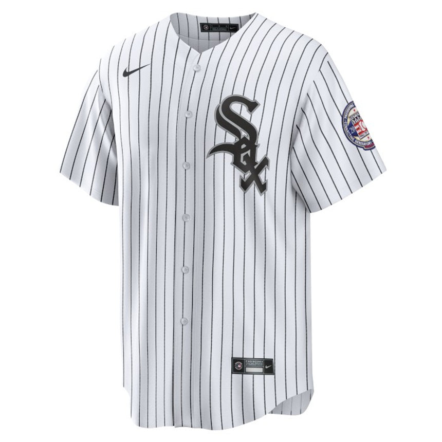 Men's Minnie Minoso Chicago White Sox Hall of Fame Patch White Home Replica Jersey
