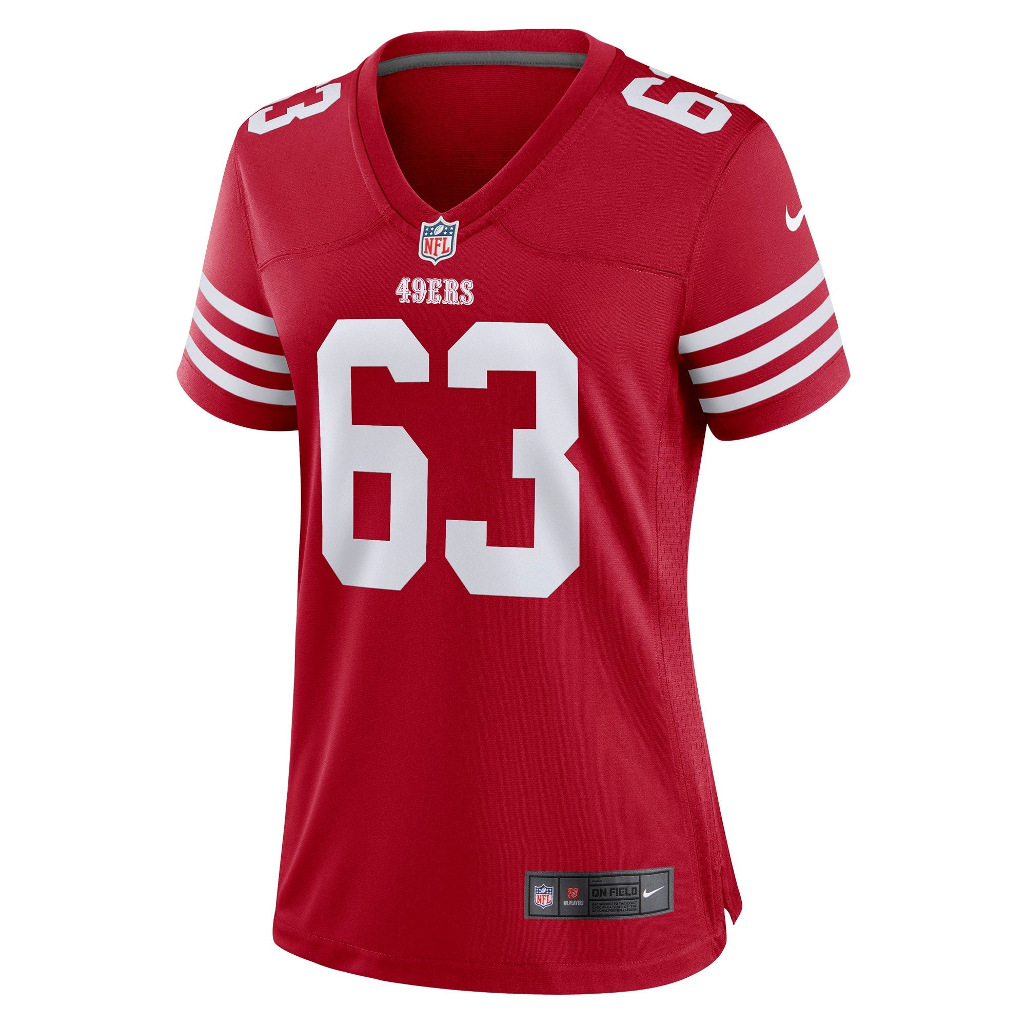 Women's Nike Nick Zakelj Scarlet San Francisco 49ers Game Player Jersey