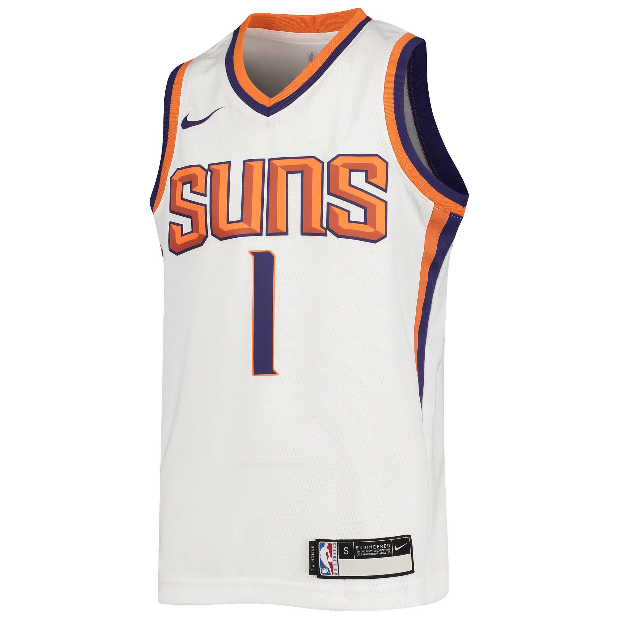 Devin Booker Phoenix Suns Nike Youth 2020/21 Swingman Jersey - Association Edition - White