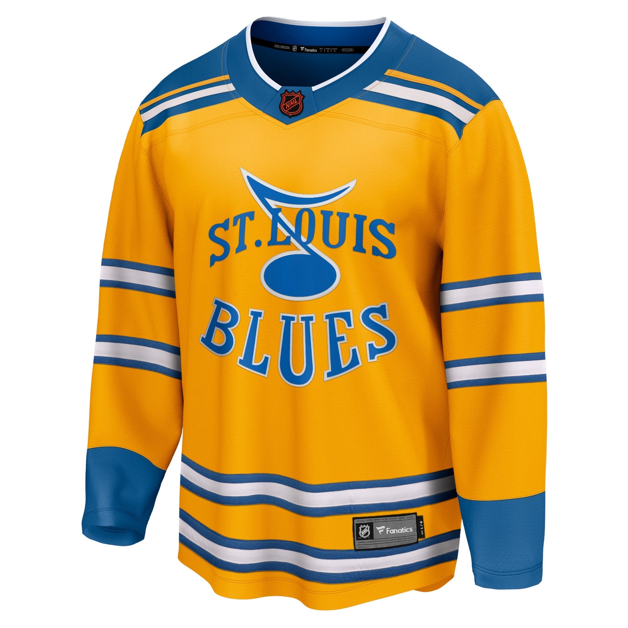 Men's Fanatics Branded Yellow St. Louis Blues Special Edition 2.0 Breakaway Blank Jersey