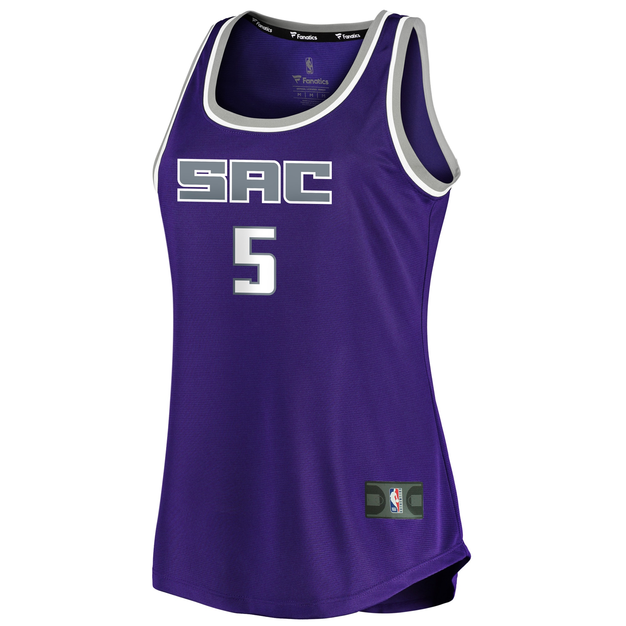 De'Aaron Fox Sacramento Kings Fanatics Branded Women's Fast Break Tank Jersey - Icon Edition - Purple