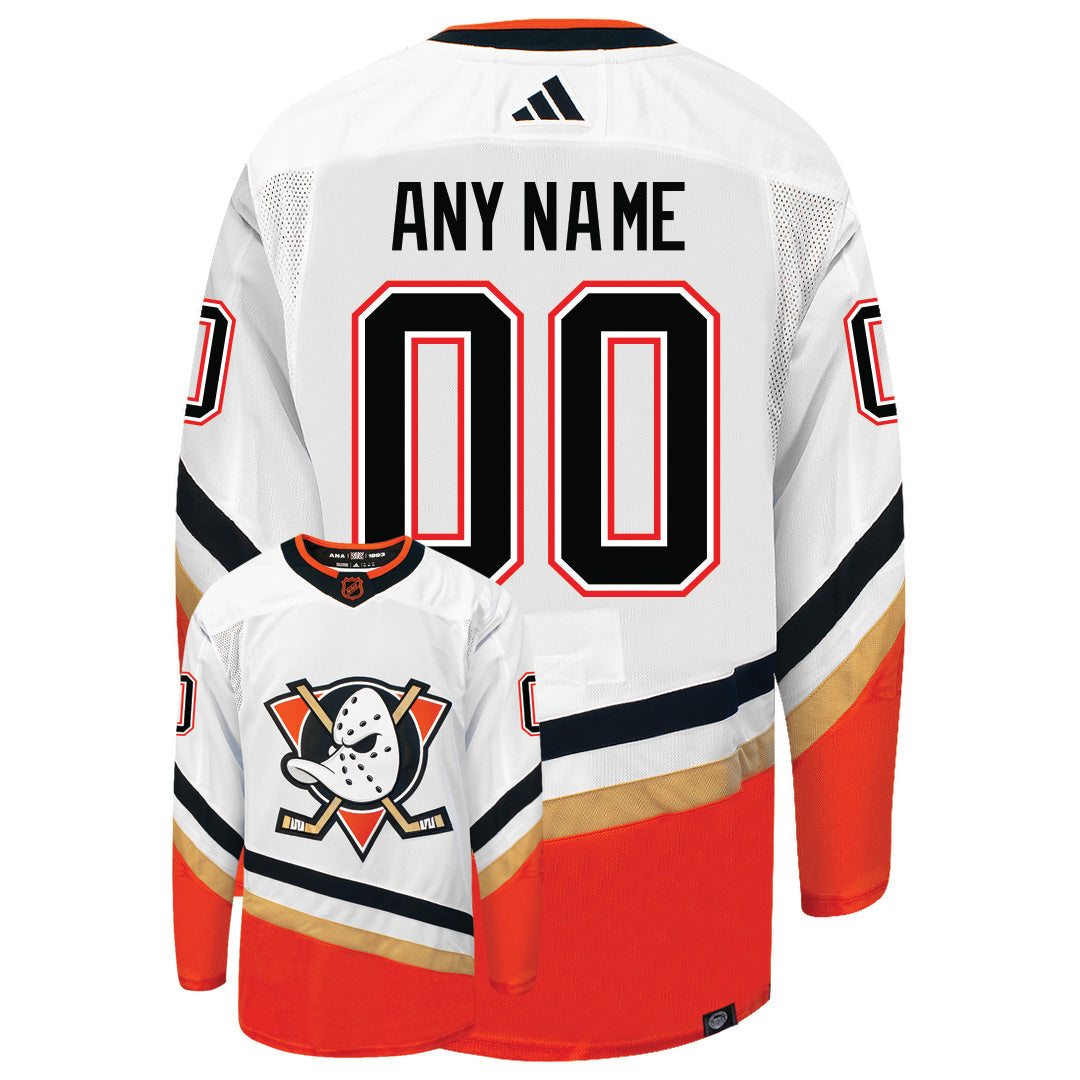 Customizable Anaheim Ducks Adidas 2022 Primegreen Reverse Retro Authentic NHL Hockey Jersey