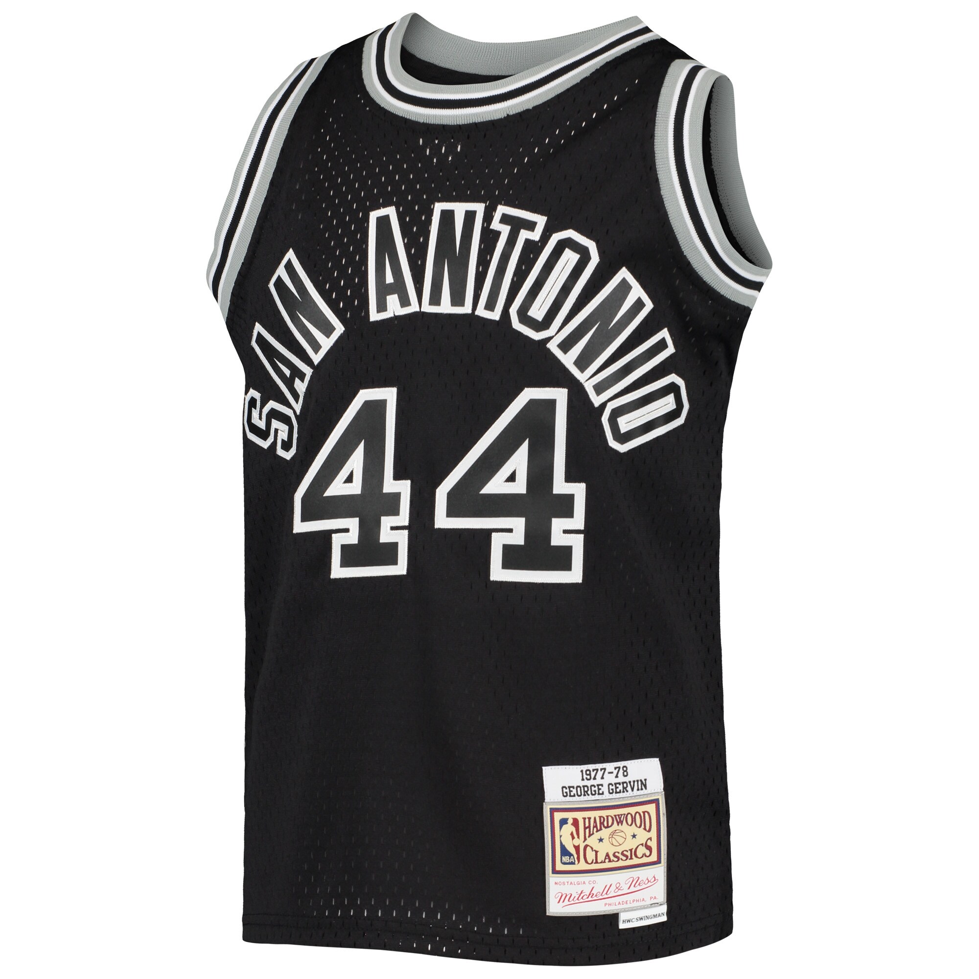 George Gervin San Antonio Spurs Mitchell & Ness Youth 1978/79 Hardwood Classics Swingman Jersey - Black