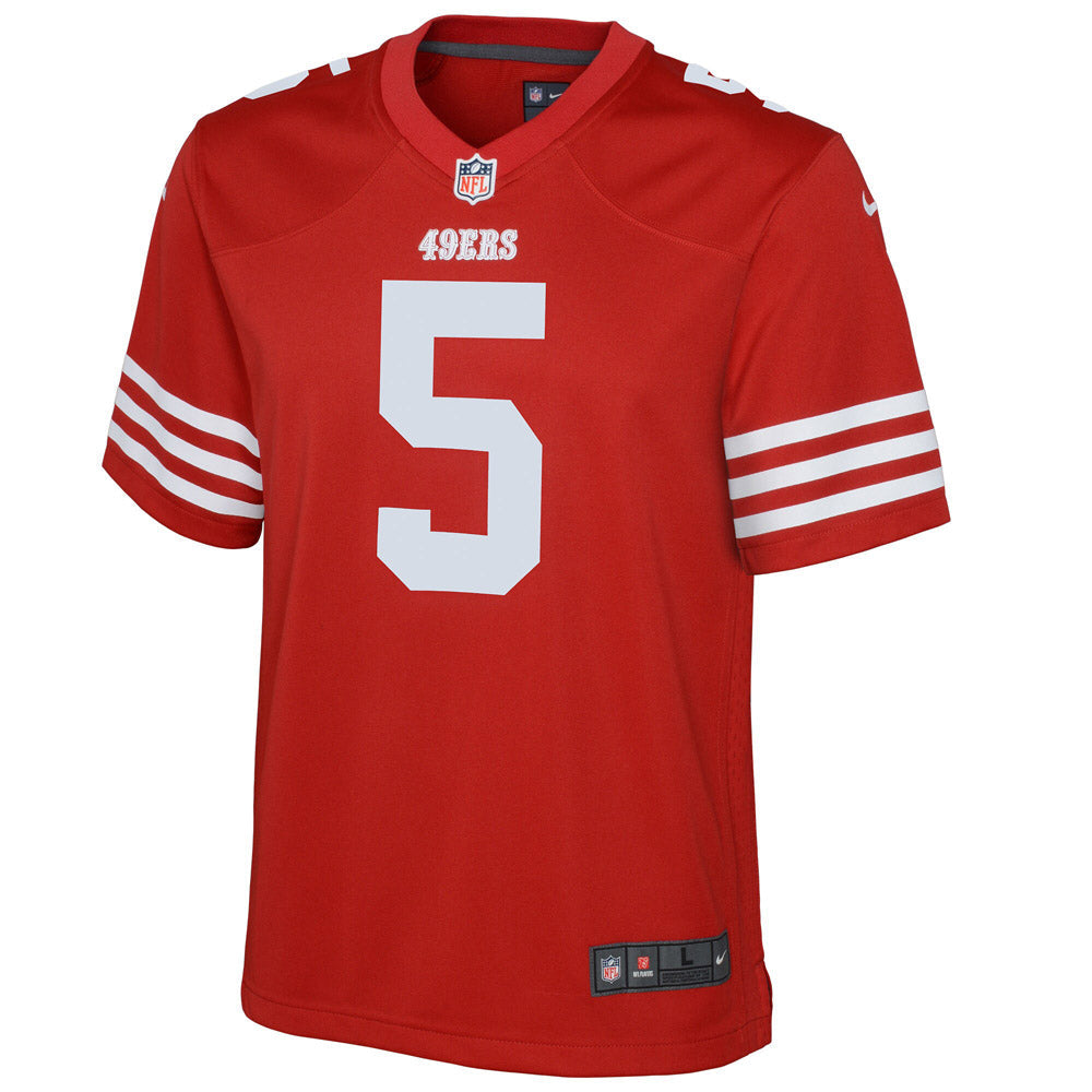 Youth San Francisco 49ers Trey Lance Game Jersey Scarlet