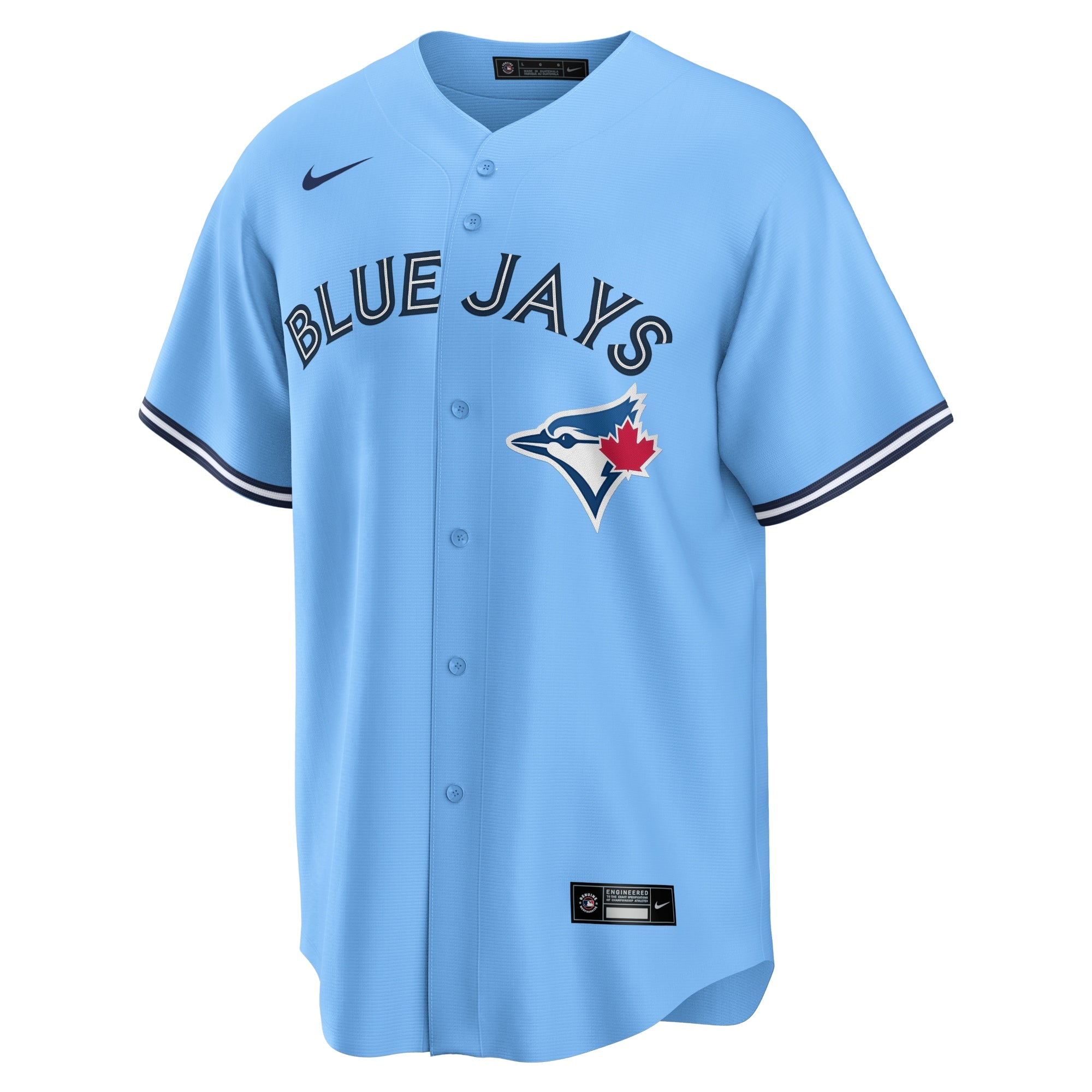 Men's Nike Bo Bichette Powder Blue Toronto Blue Jays Alternate Replica Player Name Jersey