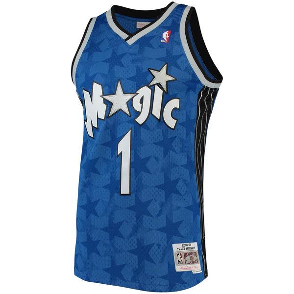 Men's Orlando Magic Tracy McGrady Mitchell & Ness Blue 2001-02 Hardwood Classics Swingman Jersey