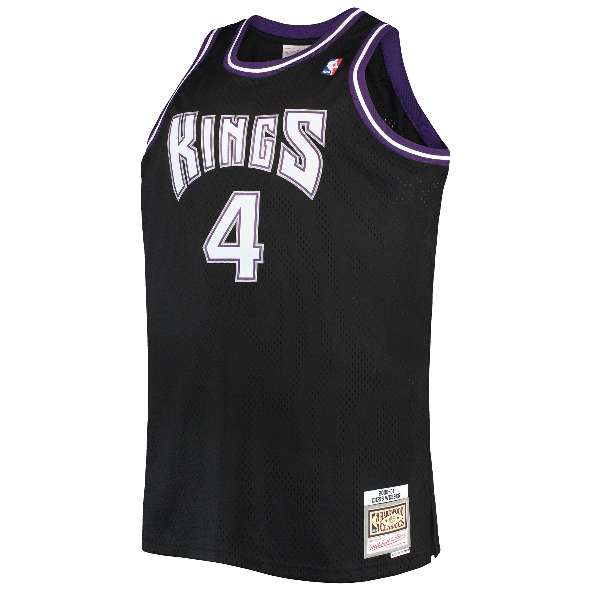 Chris Webber Sacramento Kings Mitchell & Ness Big & Tall 2000-01 Hardwood Classics Swingman Jersey - Black