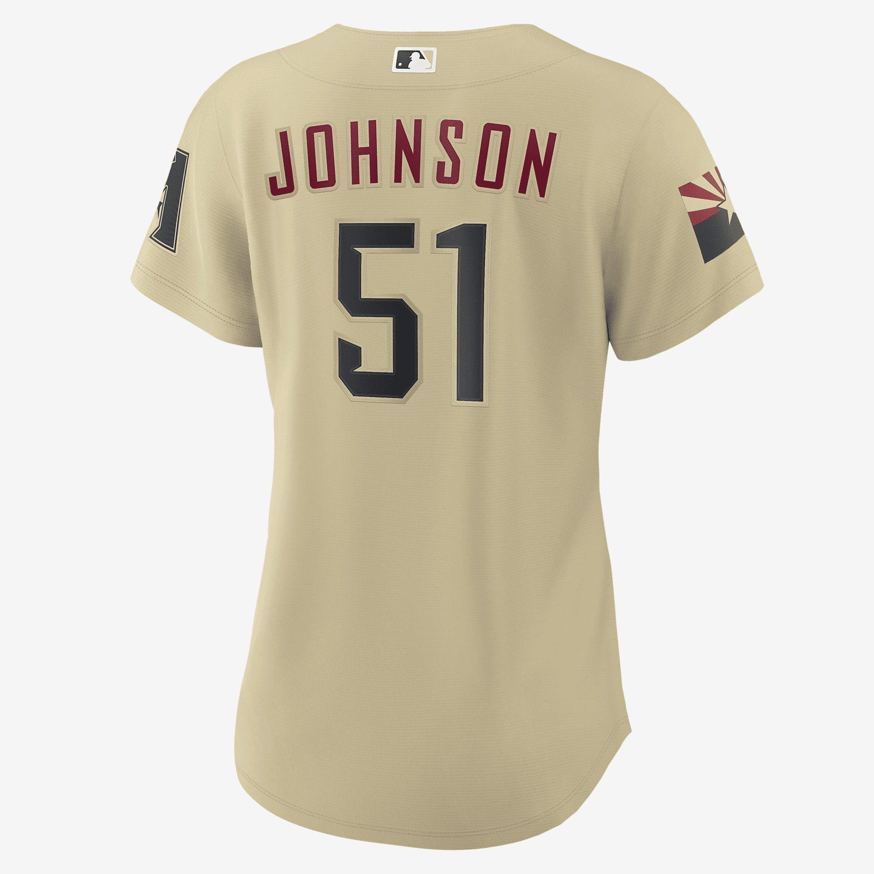 MLB Arizona Diamondbacks City Connect (Randy Johnson) Women's Replica Baseball Jersey - Gold