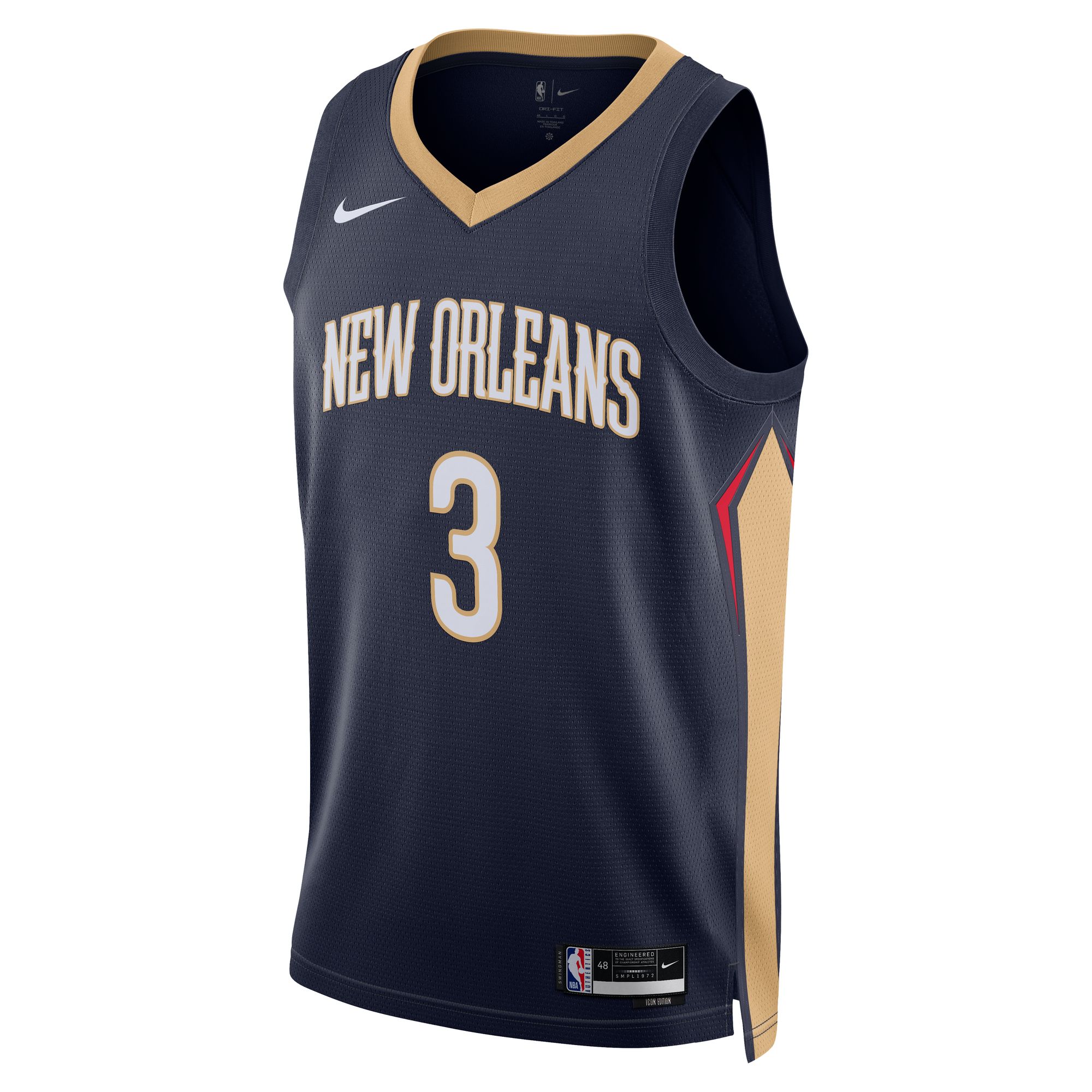 C.J. McCollum New Orleans Pelicans Nike Unisex Swingman Jersey - Association Edition - Navy