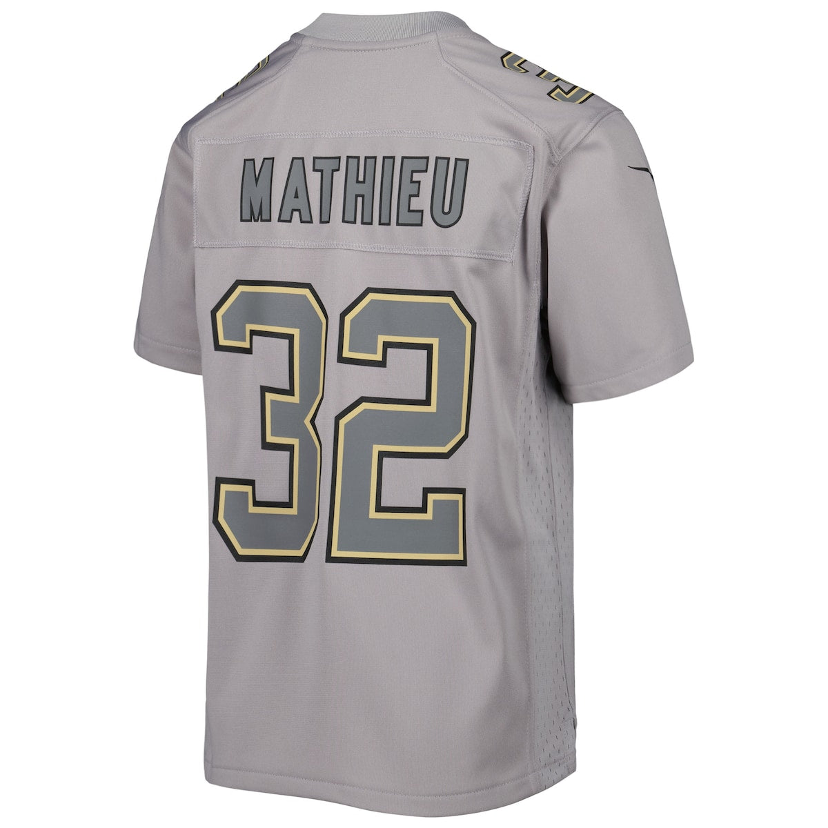 Boys' Grade School Tyrann Mathieu Nike Saints Atmosphere Game Jersey - Grey