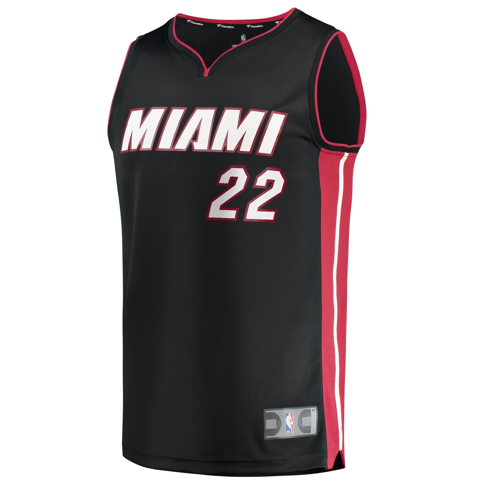 Men's Fanatics Branded Jimmy Butler Black Miami Heat 2023 NBA Finals Fast Break Player Jersey - Icon Edition
