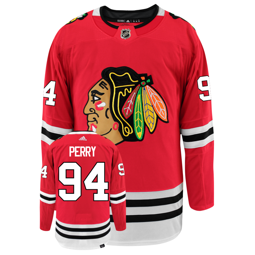 Corey Perry Chicago Blackhawks Adidas Primegreen Authentic NHL Hockey Jersey