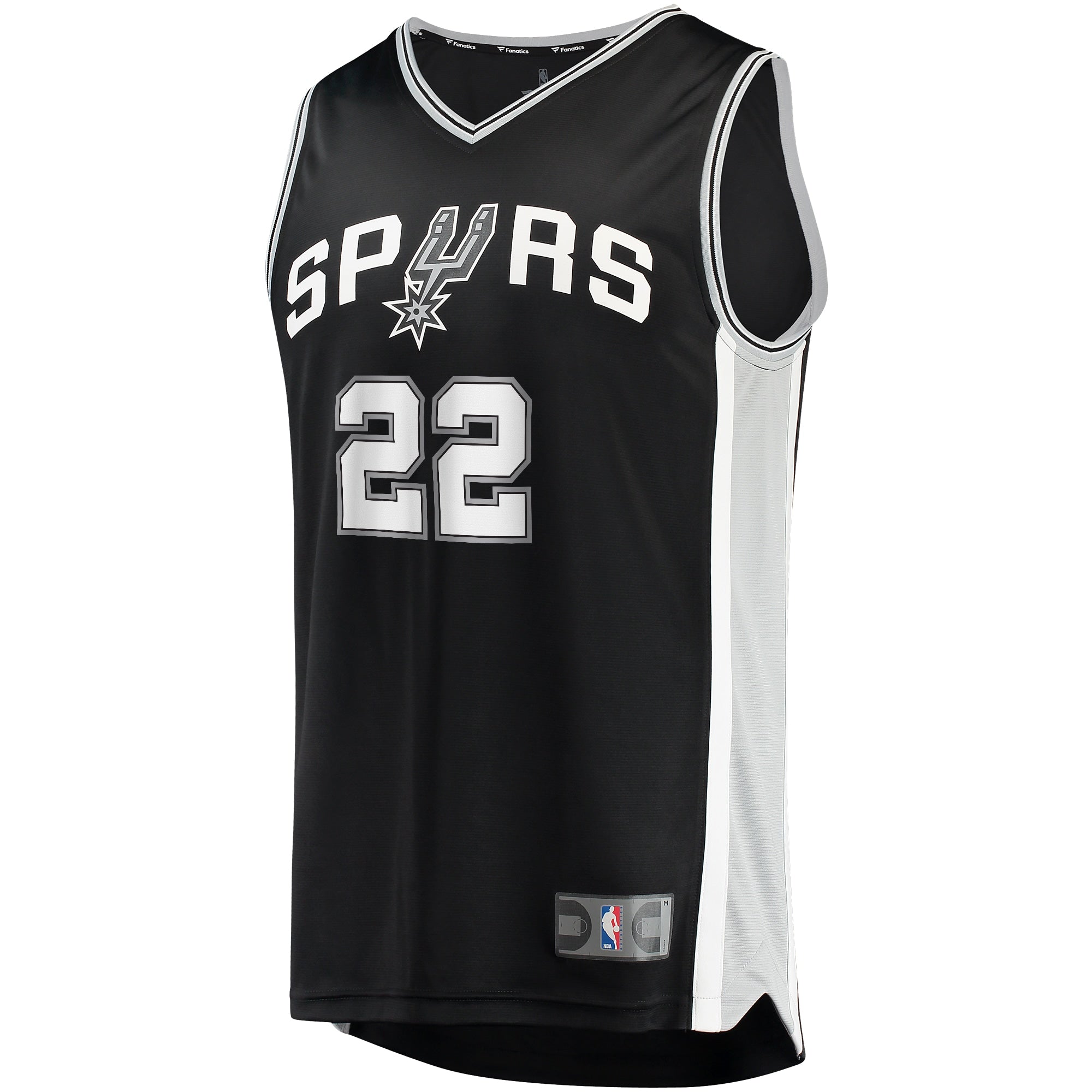 Men's Fanatics Branded Malaki Branham Black San Antonio Spurs 2022 NBA Draft First Round Pick Fast Break Replica Player