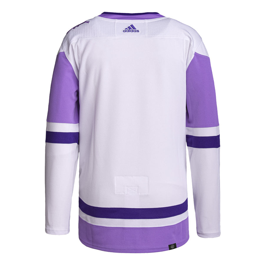 Florida Panthers adidas Hockey Fights Cancer Blank Practice Jersey - Purple/White