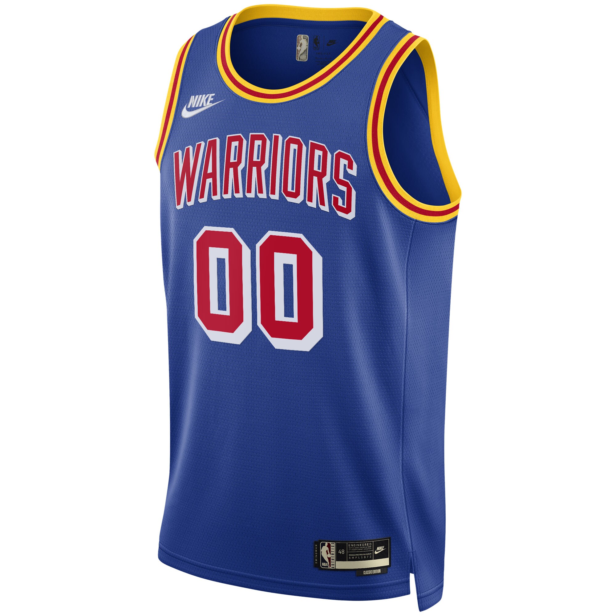 Golden State Warriors Nike Swingman Custom Jersey - Classic Edition Warriors Origins - Blue
