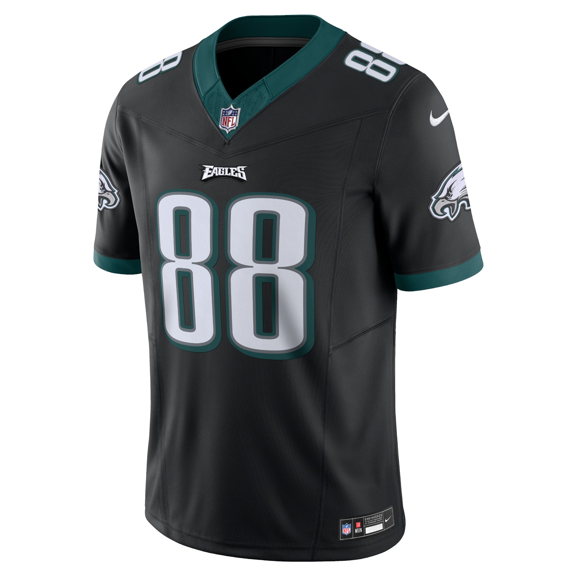 Men's Nike Dallas Goedert Black Philadelphia Eagles Vapor F.U.S.E. Limited Jersey