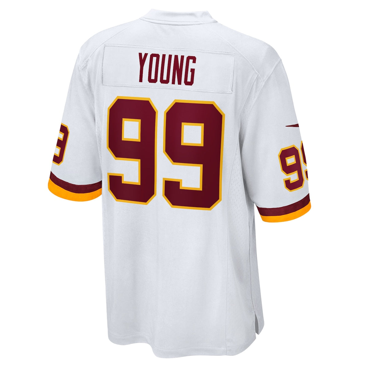 Men's Chase Young Nike Commanders Alternate Game Jersey - White